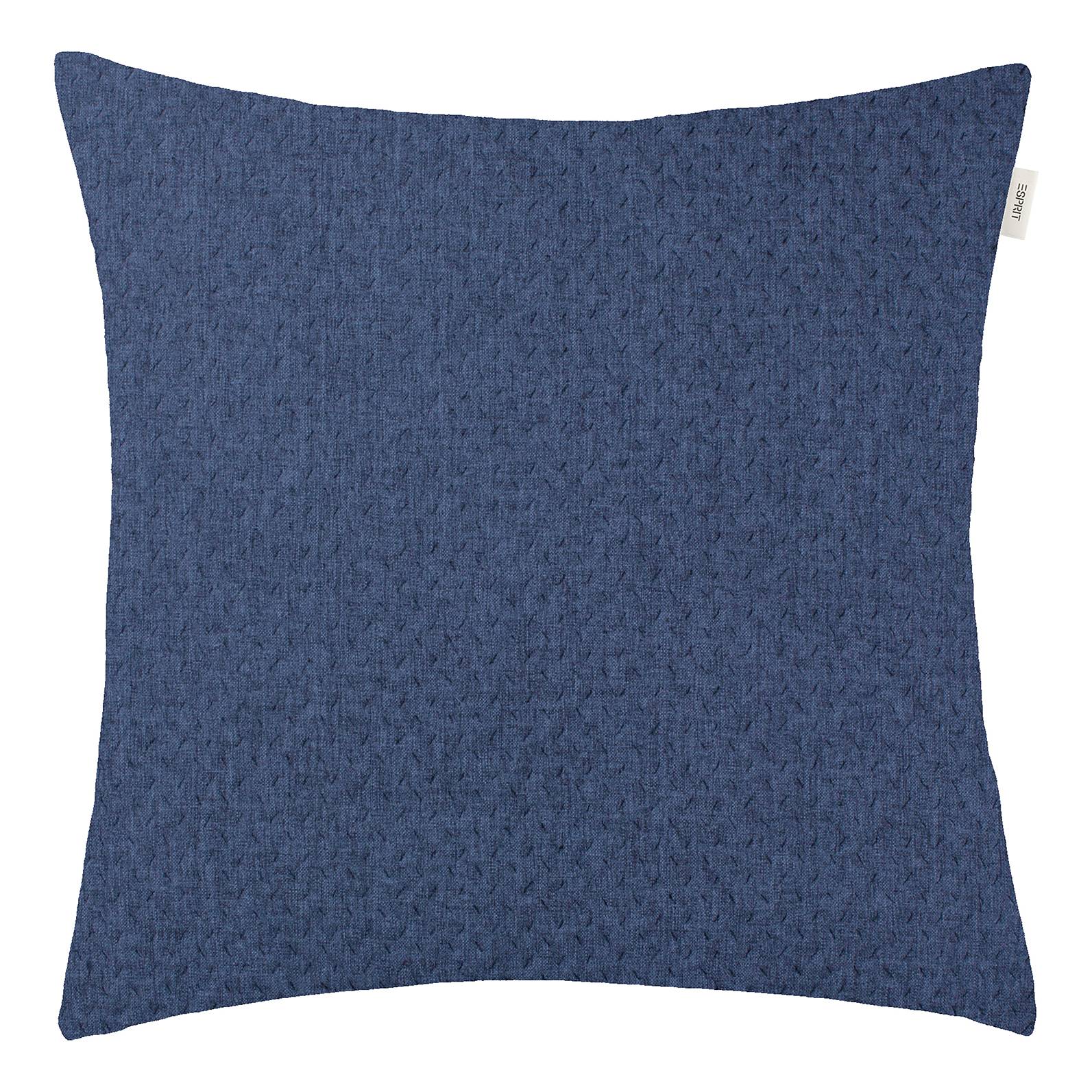 Harp Structure Kissenbezug Polyester Marineblau 45 x 45 cm