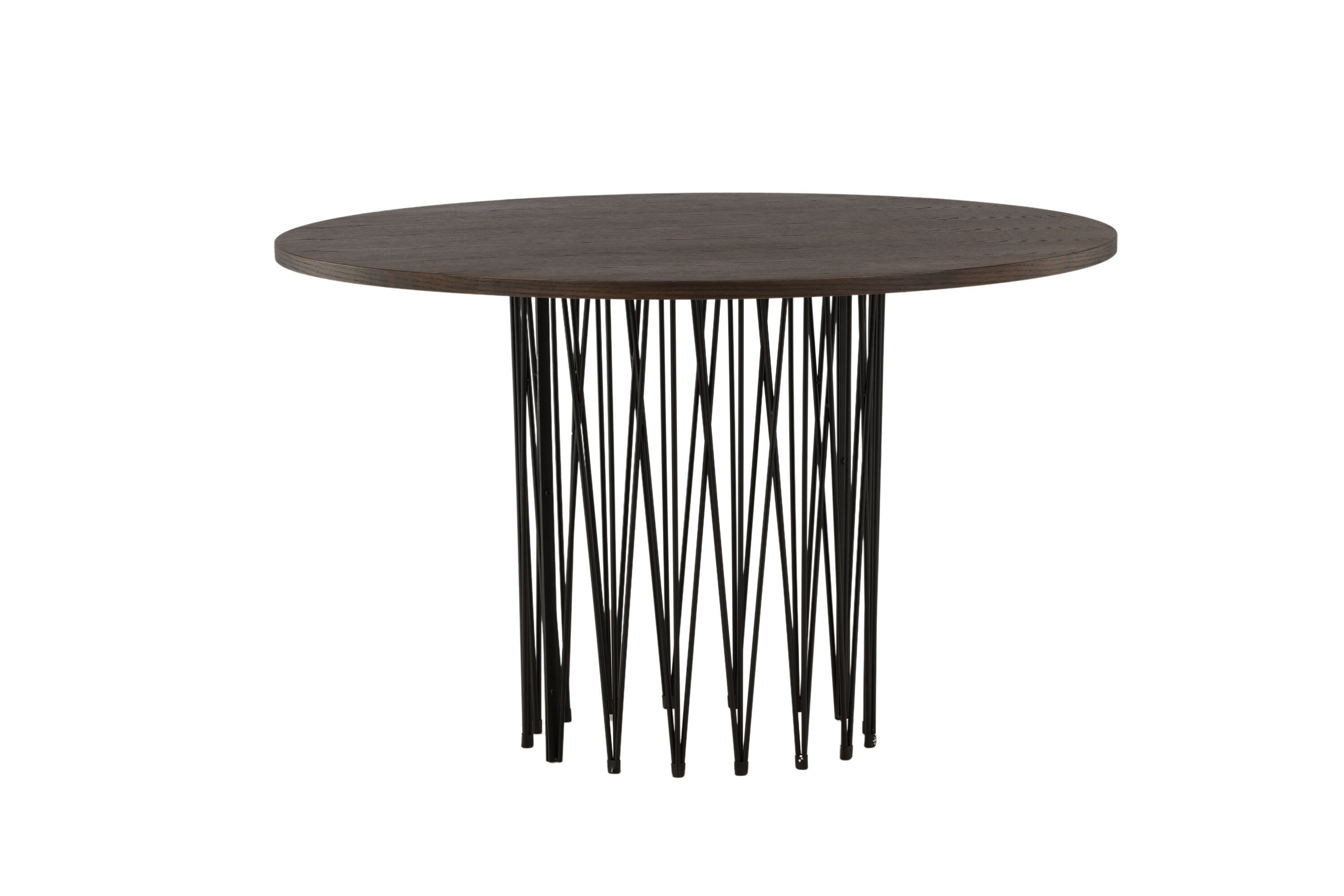 Dining Table Black Mocha Veneer Ø120cm