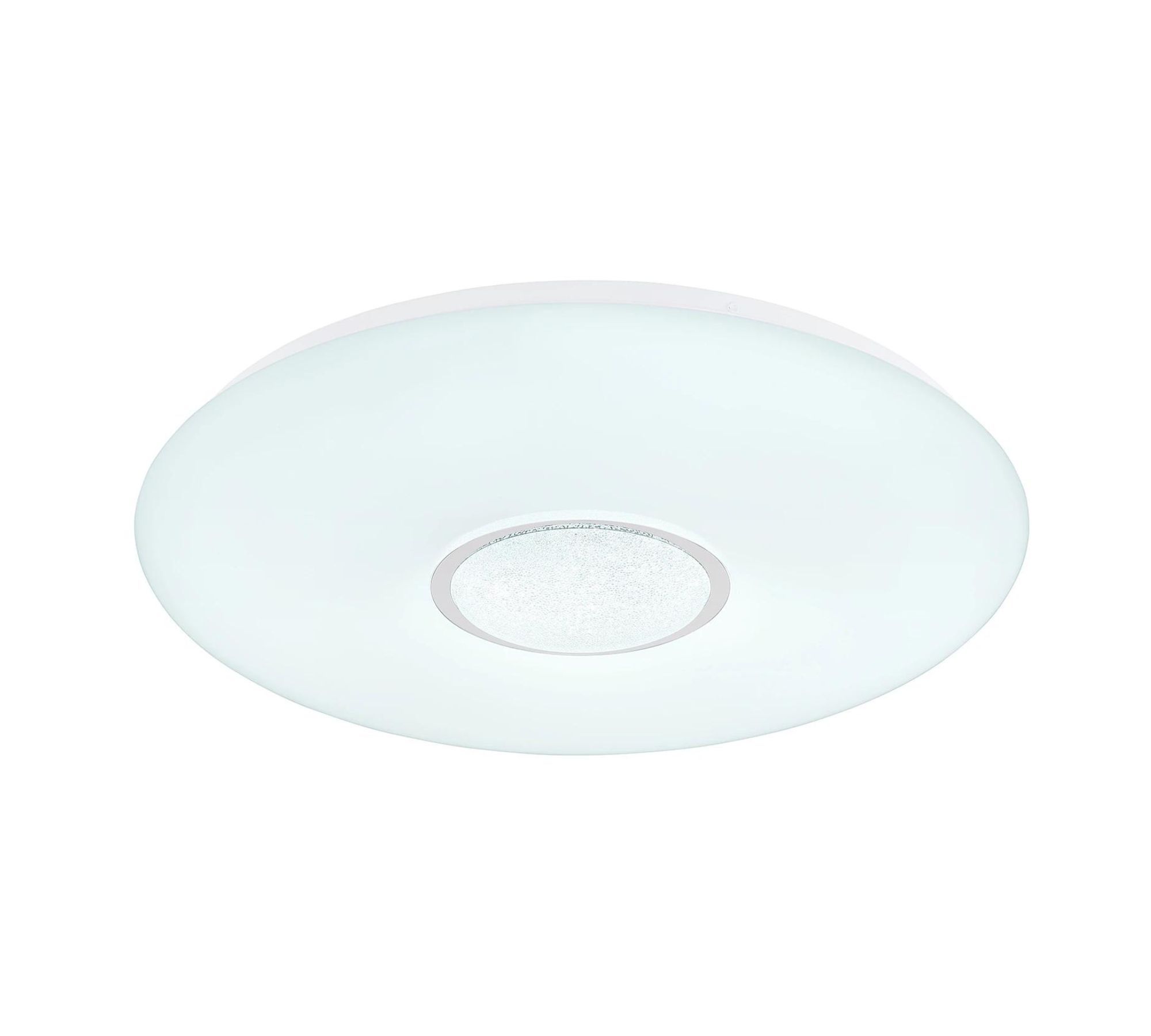LED Deckenleuchte 1-flammig Glas Metall Weiß