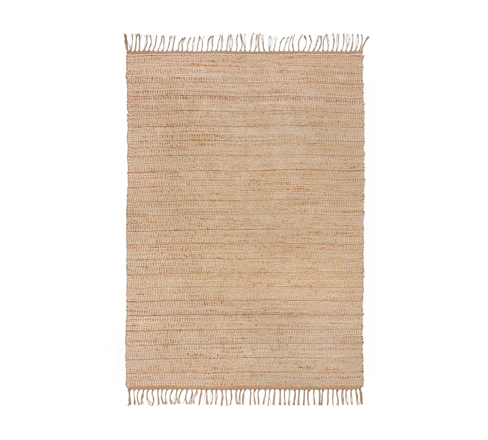 Levi Teppich Jute Baumwolle Beige 120 x 170 cm