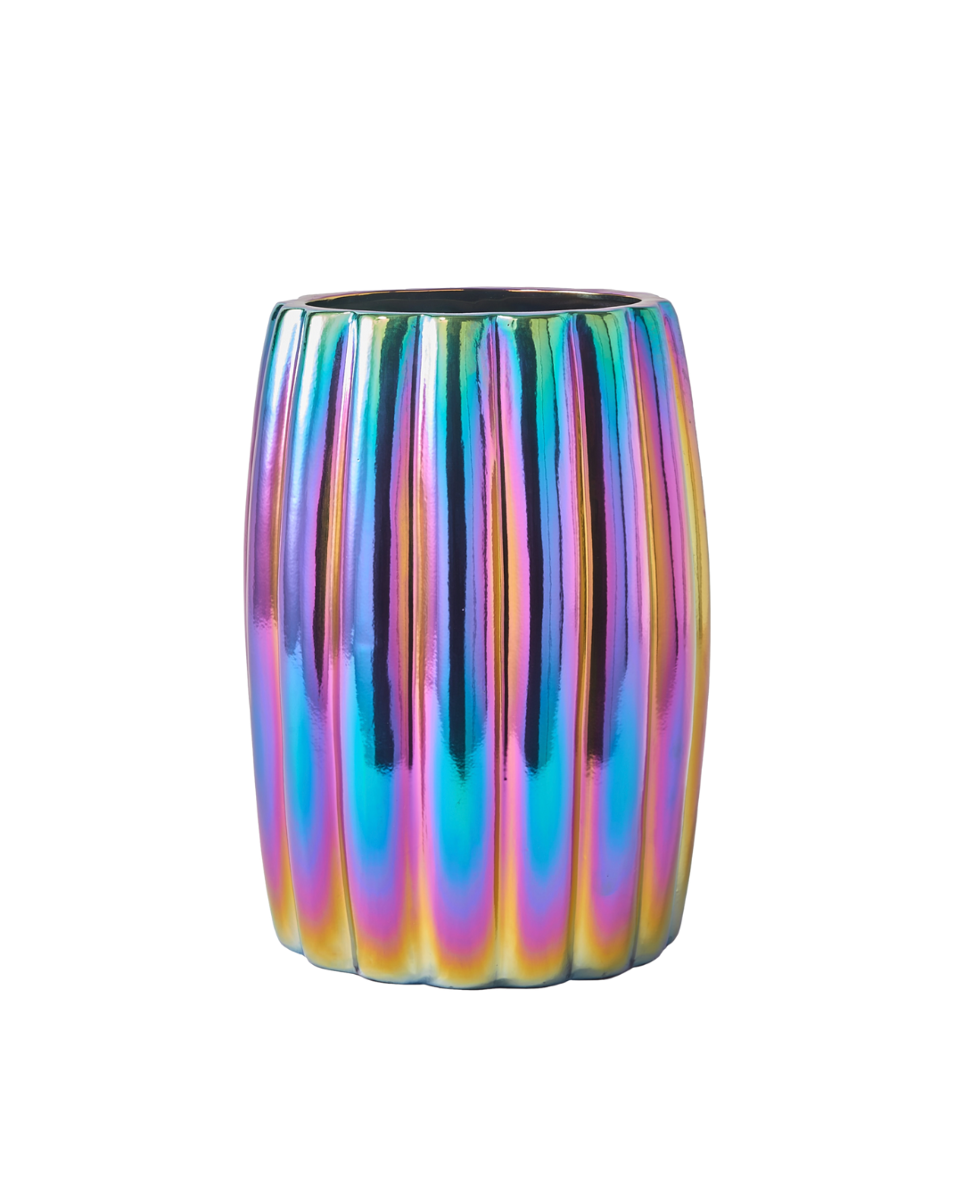 Oily Bllumenvase Keramik Mehrfarbig