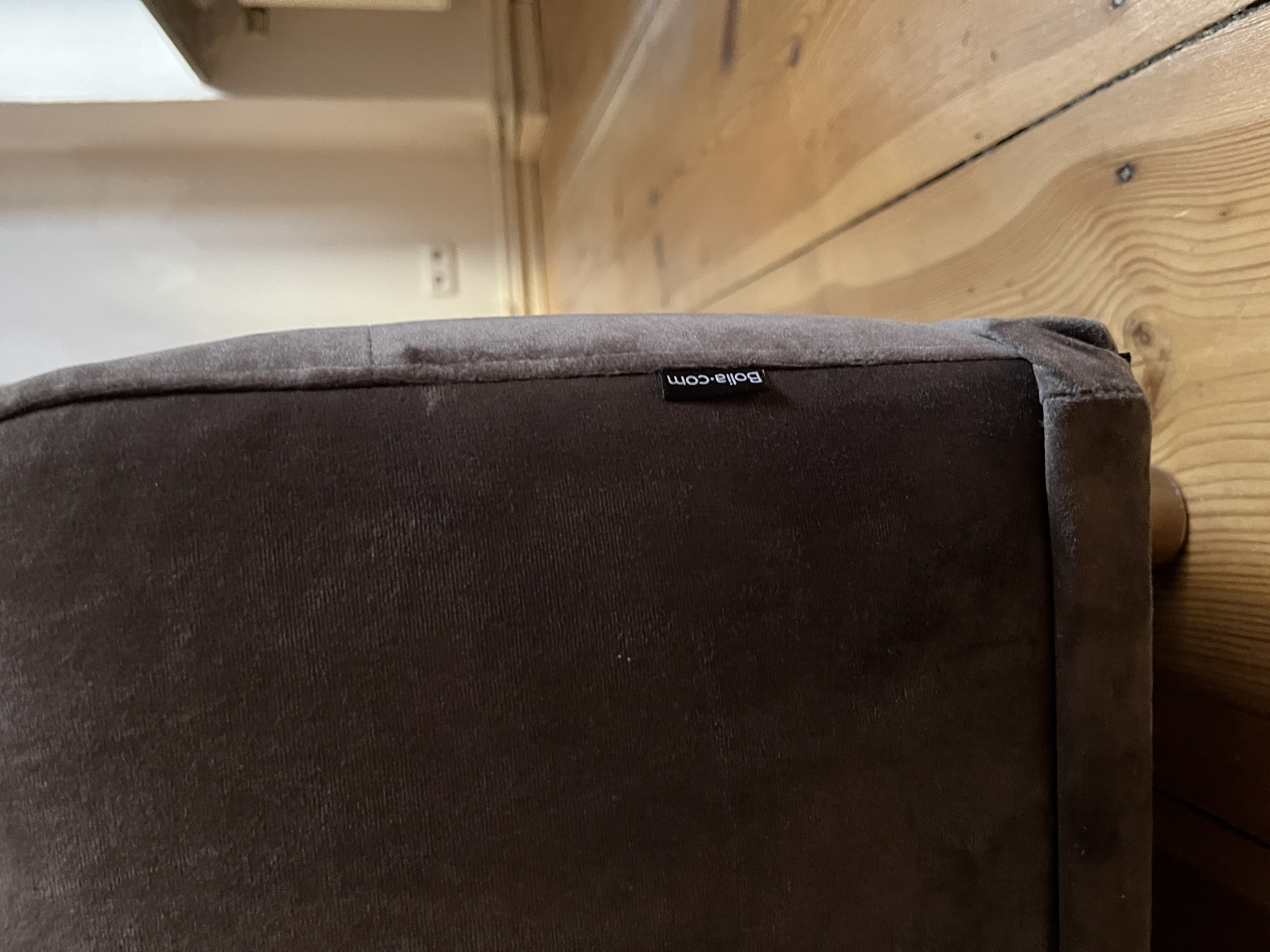 Hannah Sofa 2,5-Sitzer Velour Grey