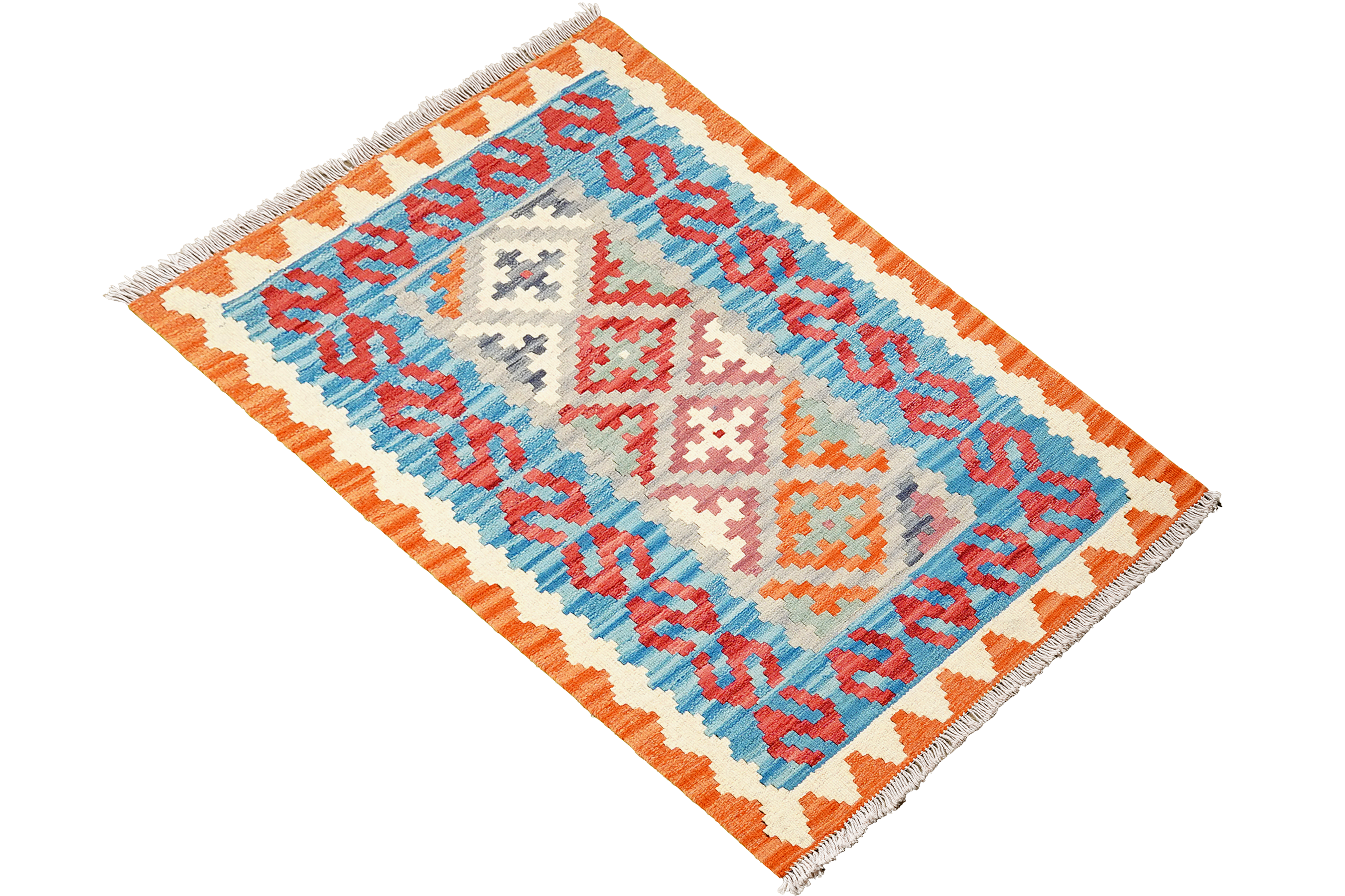 Kilim Gashgai Teppich Mehrfarbig