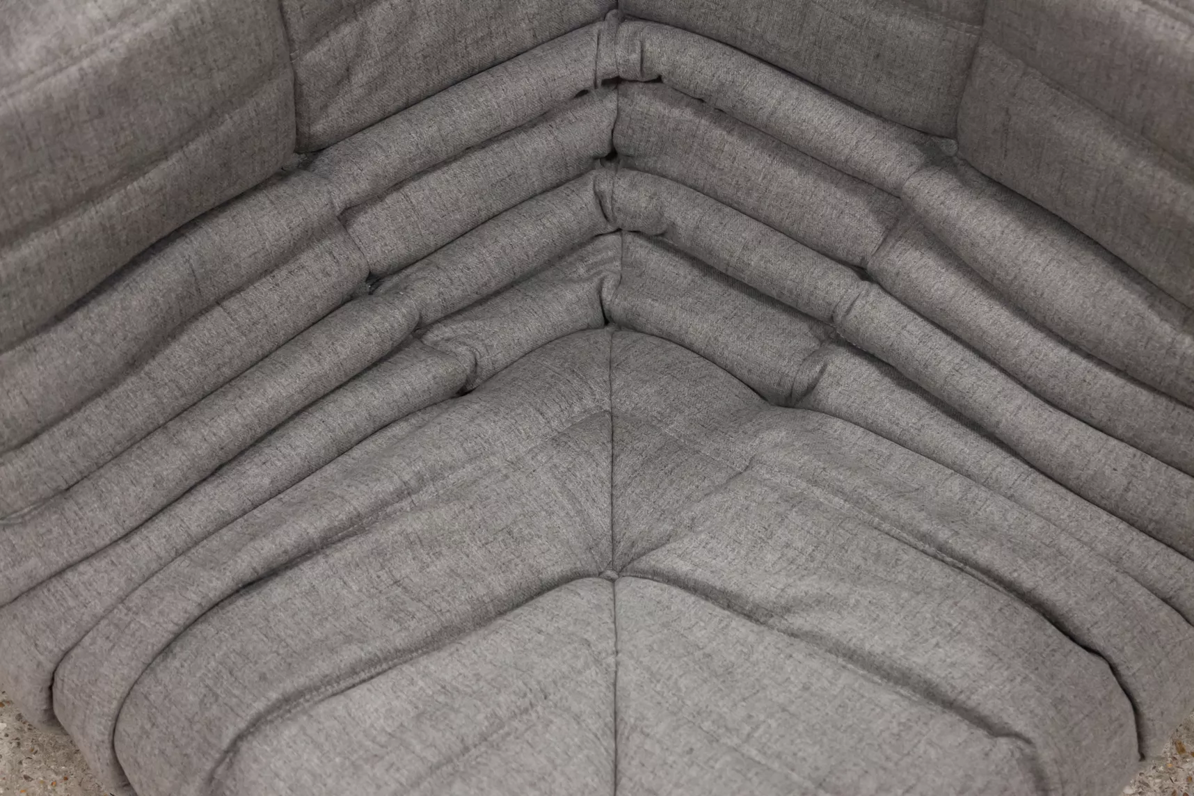 Togo Corner Sofa Textile Woven Fabric Warm Grey