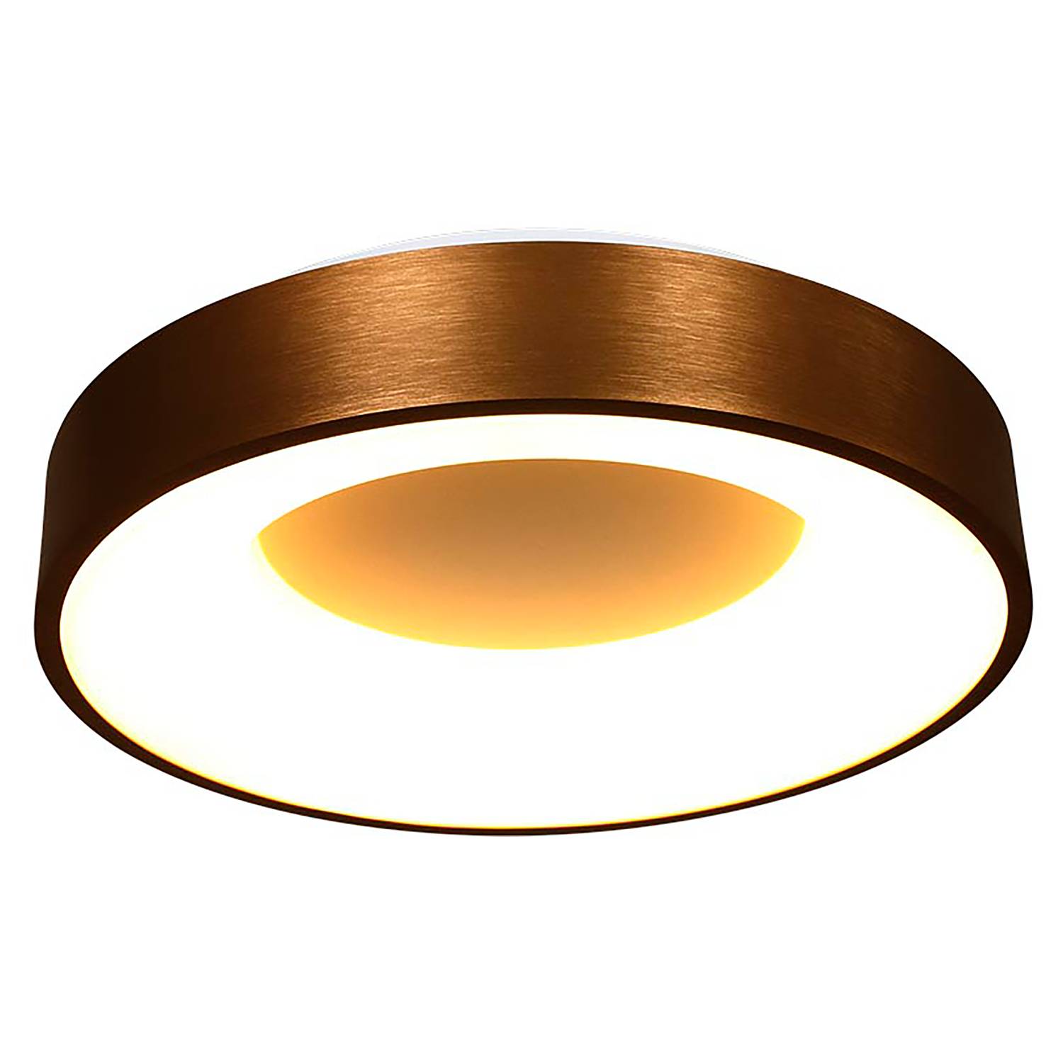 Ringlede LED-Deckenleuchte Aluminium Kupfer 48 cm
