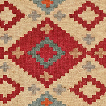 Kelim Gashgai Teppich Wolle Mehrfarbig
