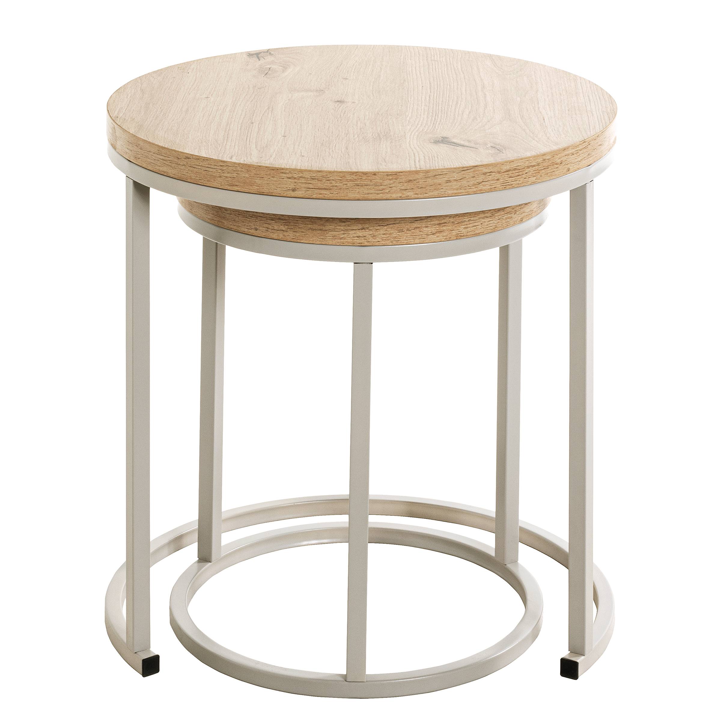 2x Levi Side Table Light Grey