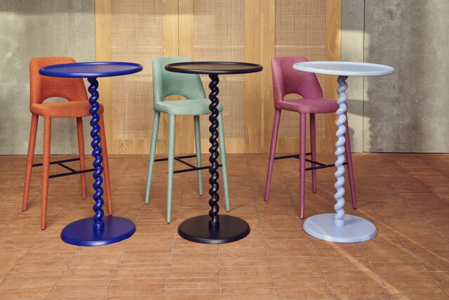 Bar Table Polspotten Dark Blue
