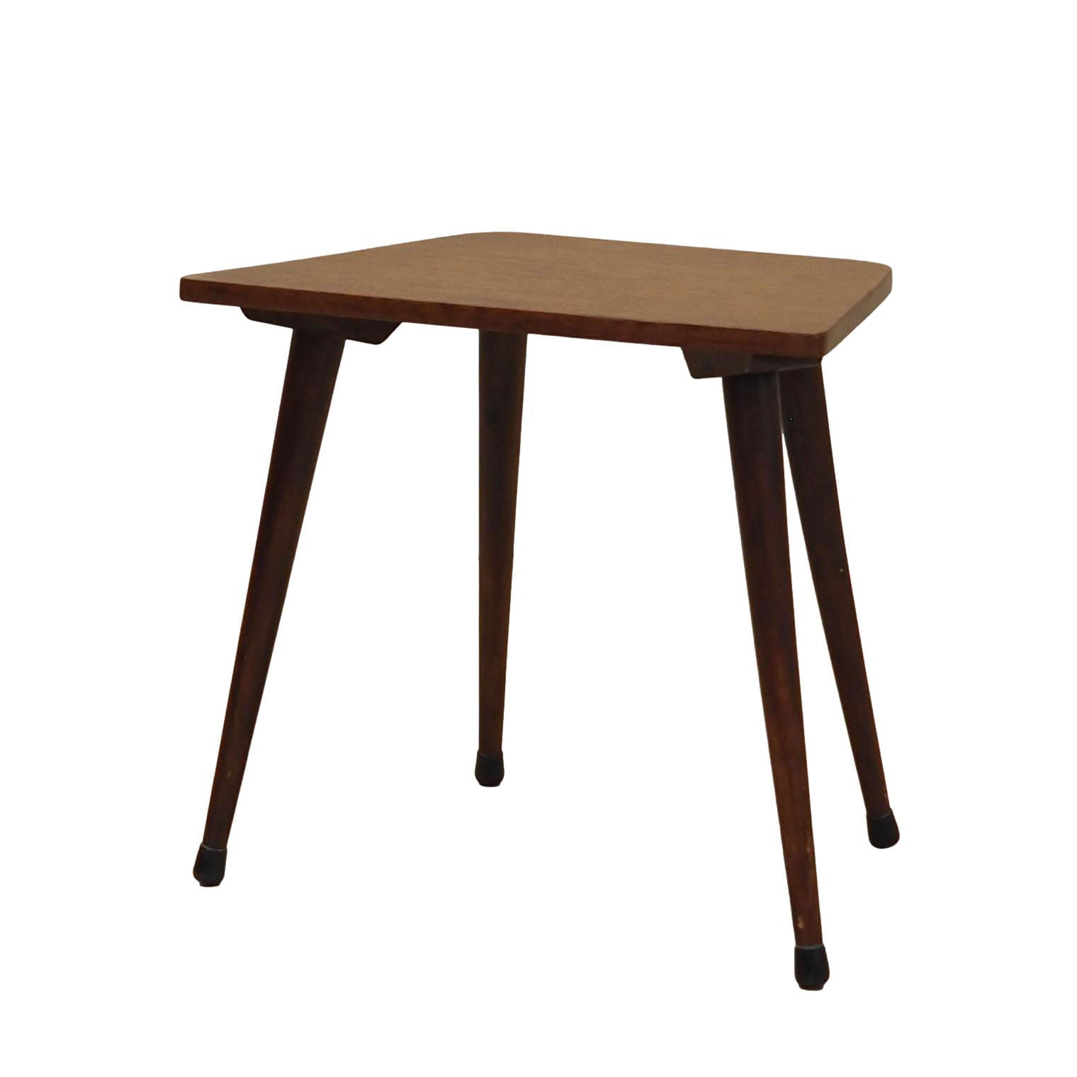 Vintage Stool Teak Brown 1970s