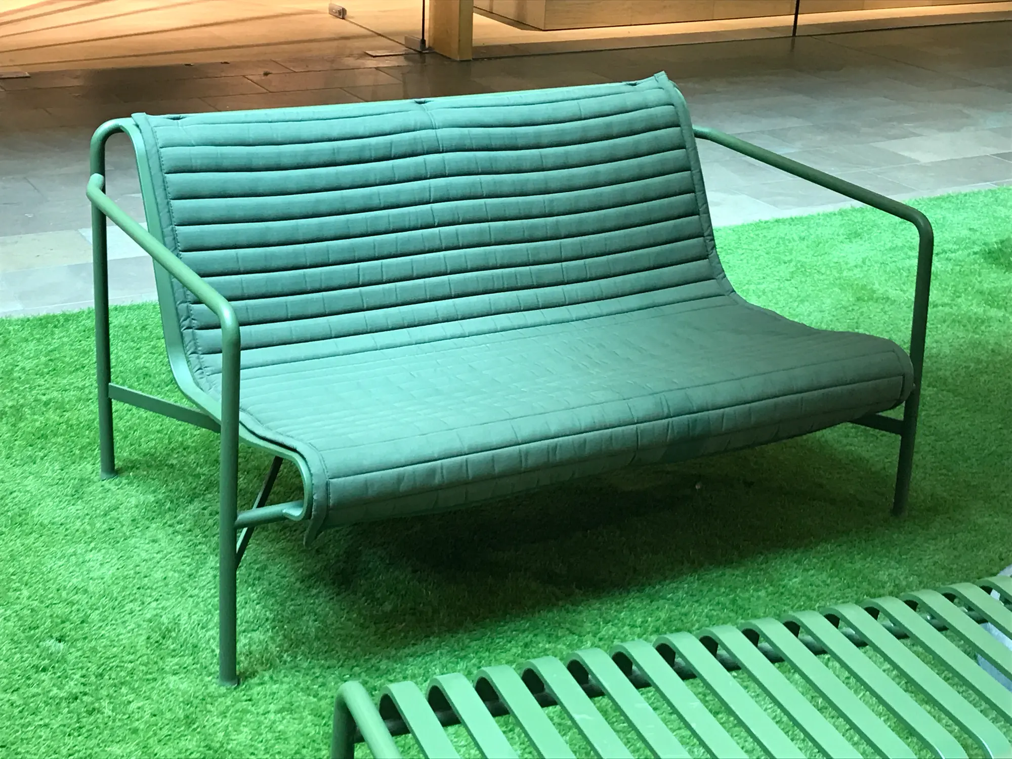 Palissade Lounge Sofa Metall Grün