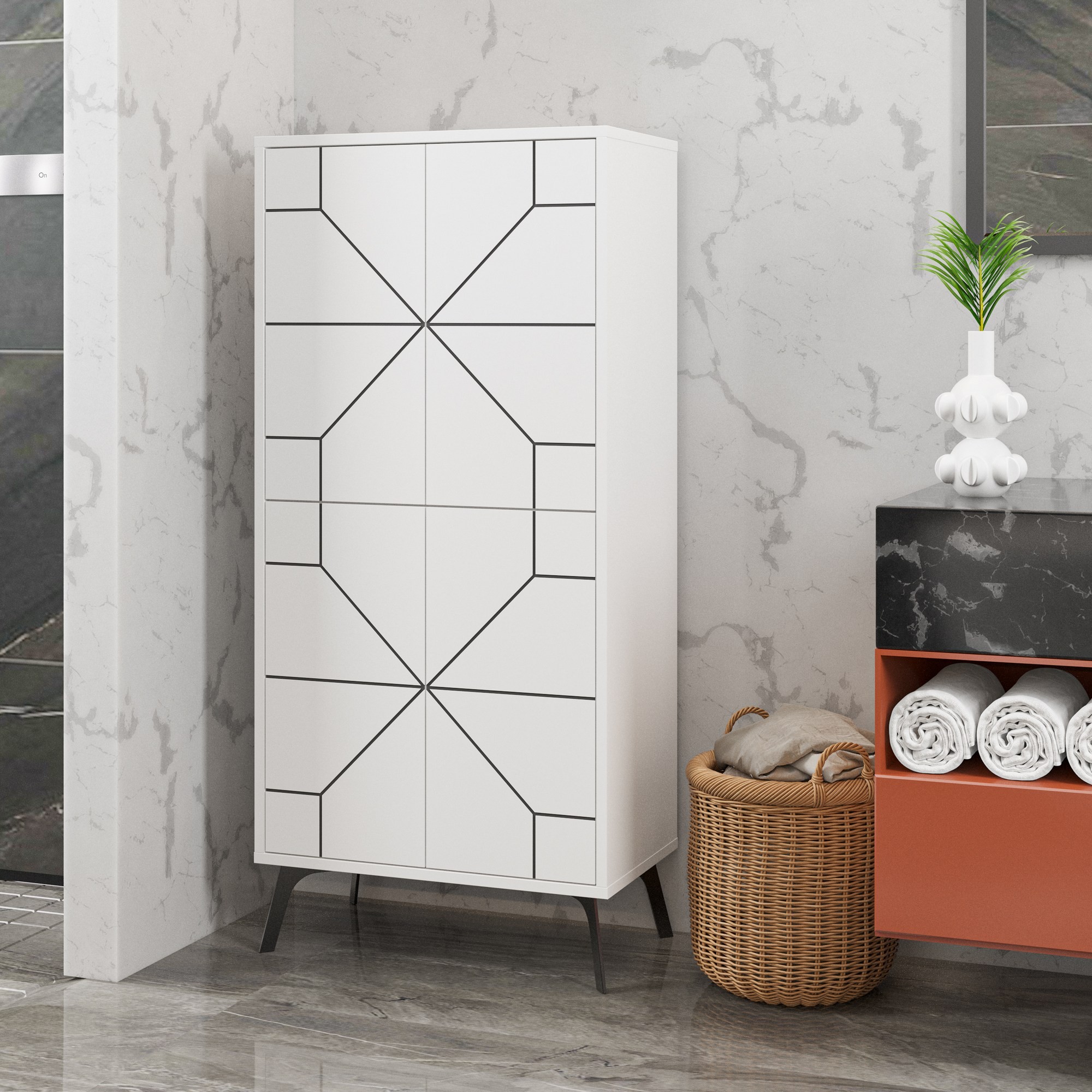 Dune Cabinet White