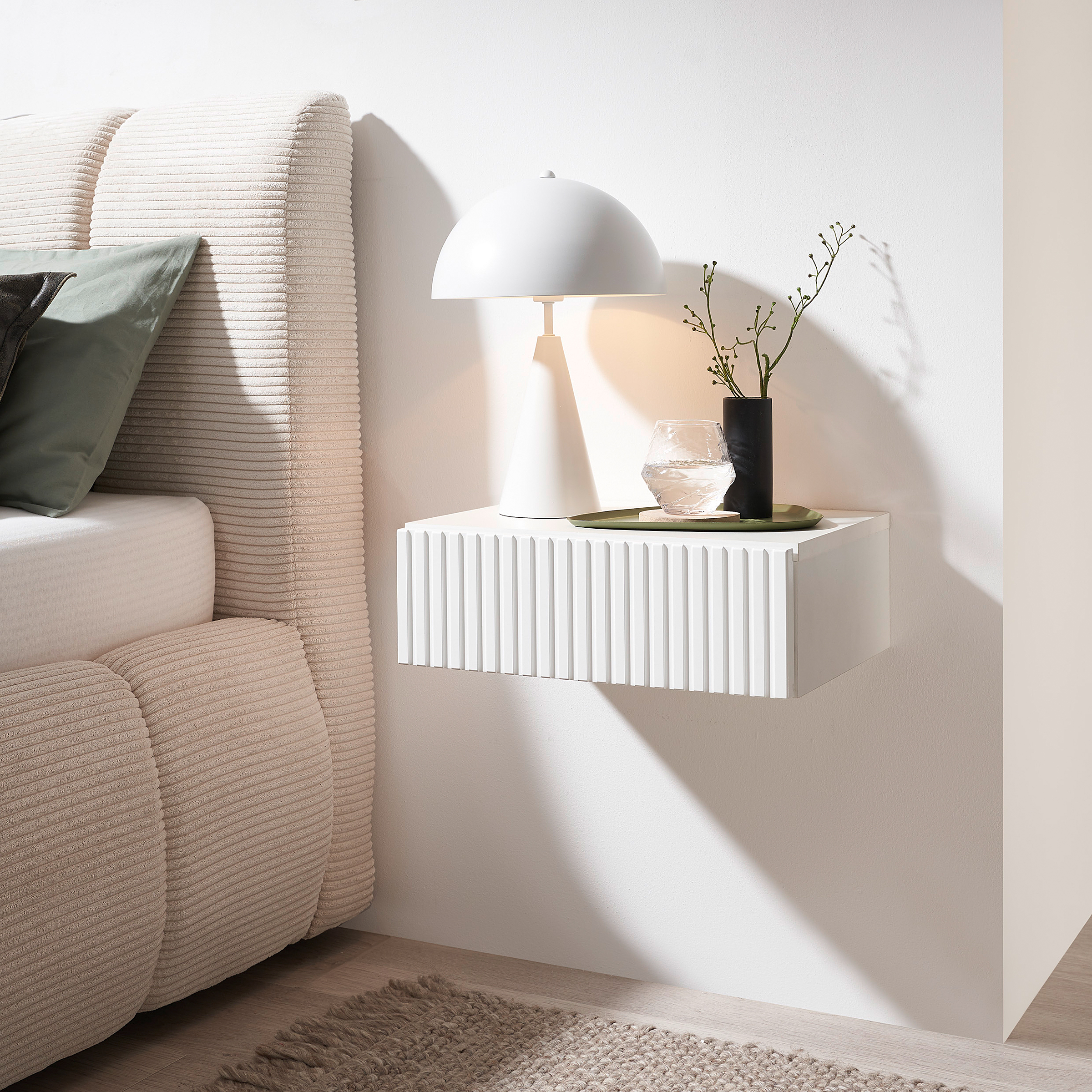 Narella Hänge-Nachtkommode Weiß