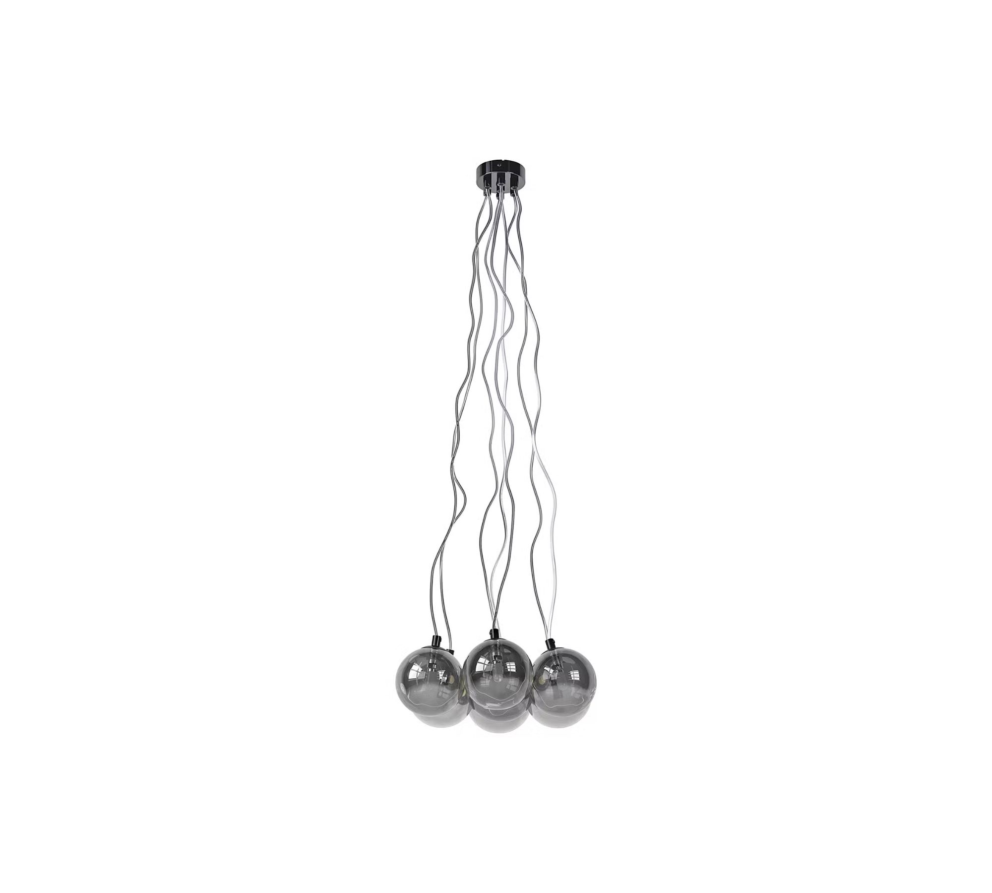 Kjul Pendant Lamp 7-light Glass Metal Gray
