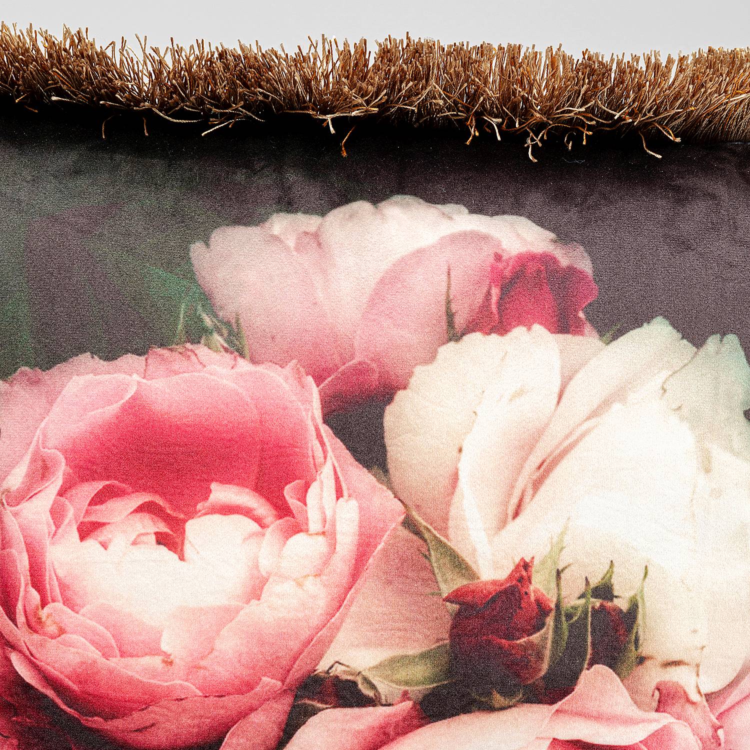 Dekokissen Blush Roses Polyester Mehrfarbig