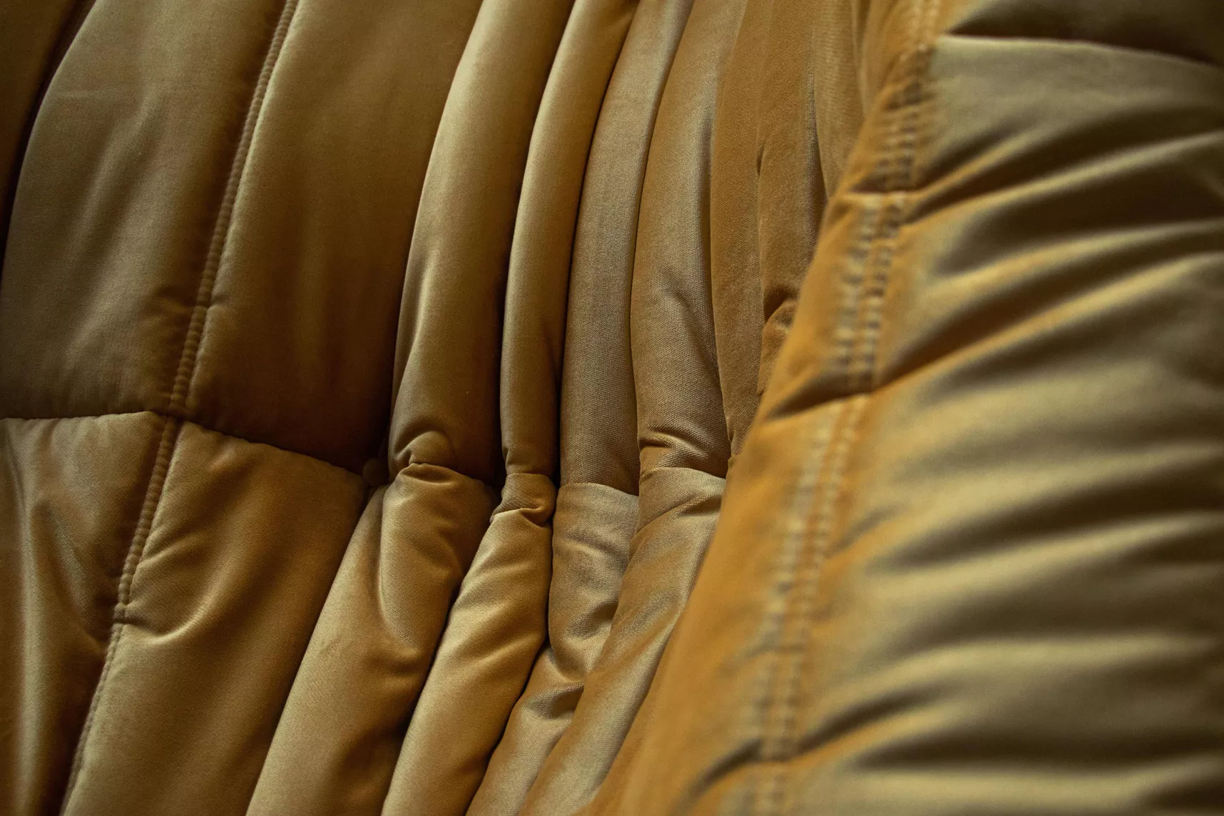 Togo Lounge Set 2-piece Velvet Golden Yellow