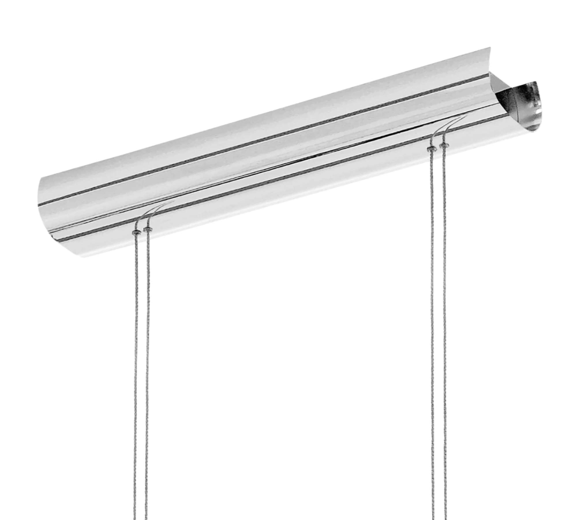 LED-Pendelleuchte 4-flammig Glas Metall