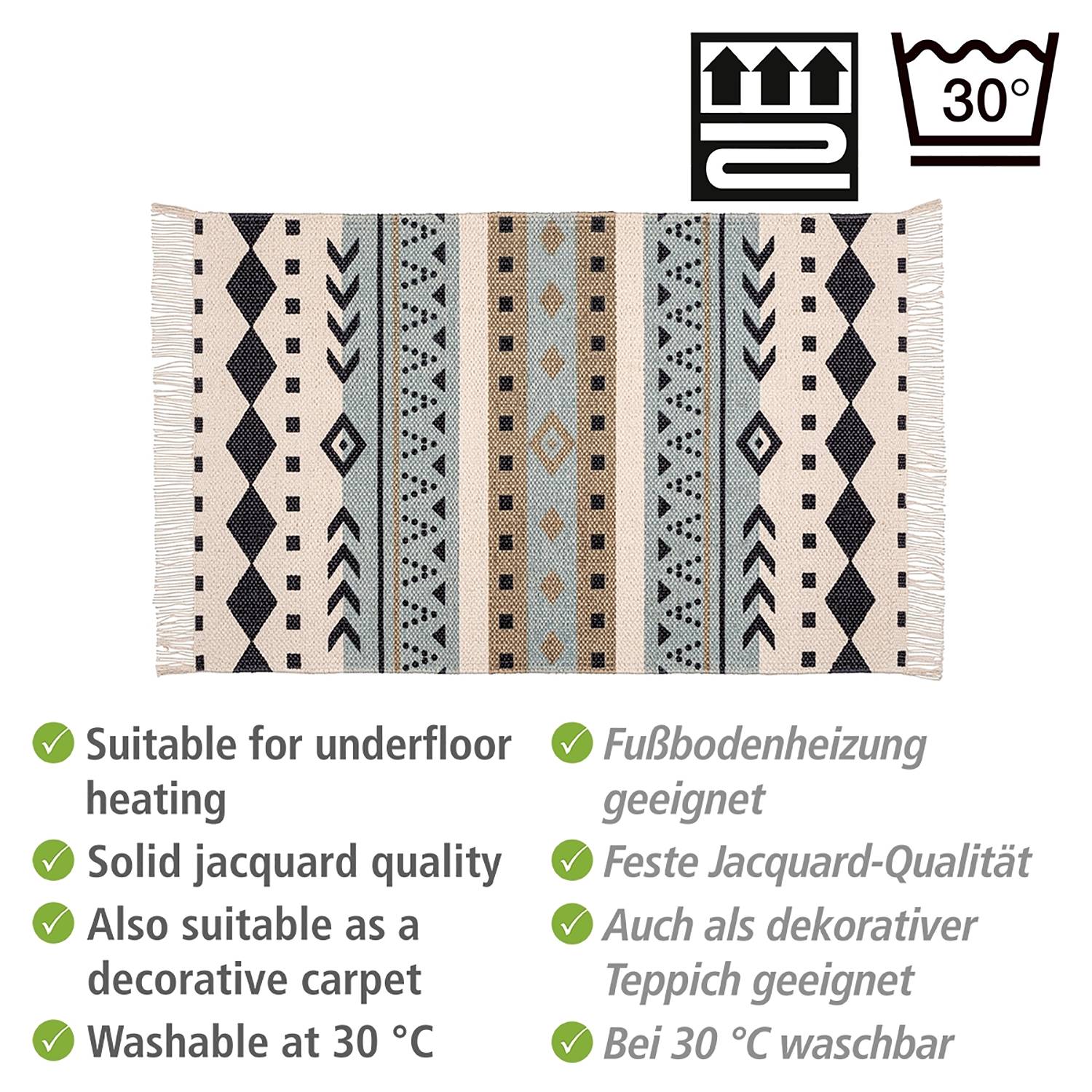 Bath mat Bere Cotton Multicolored