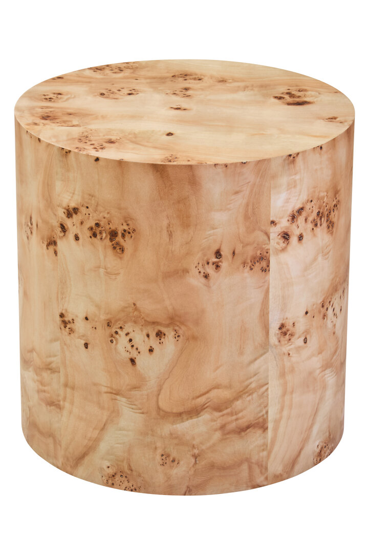Mota Burl Wood Runder Beistelltisch