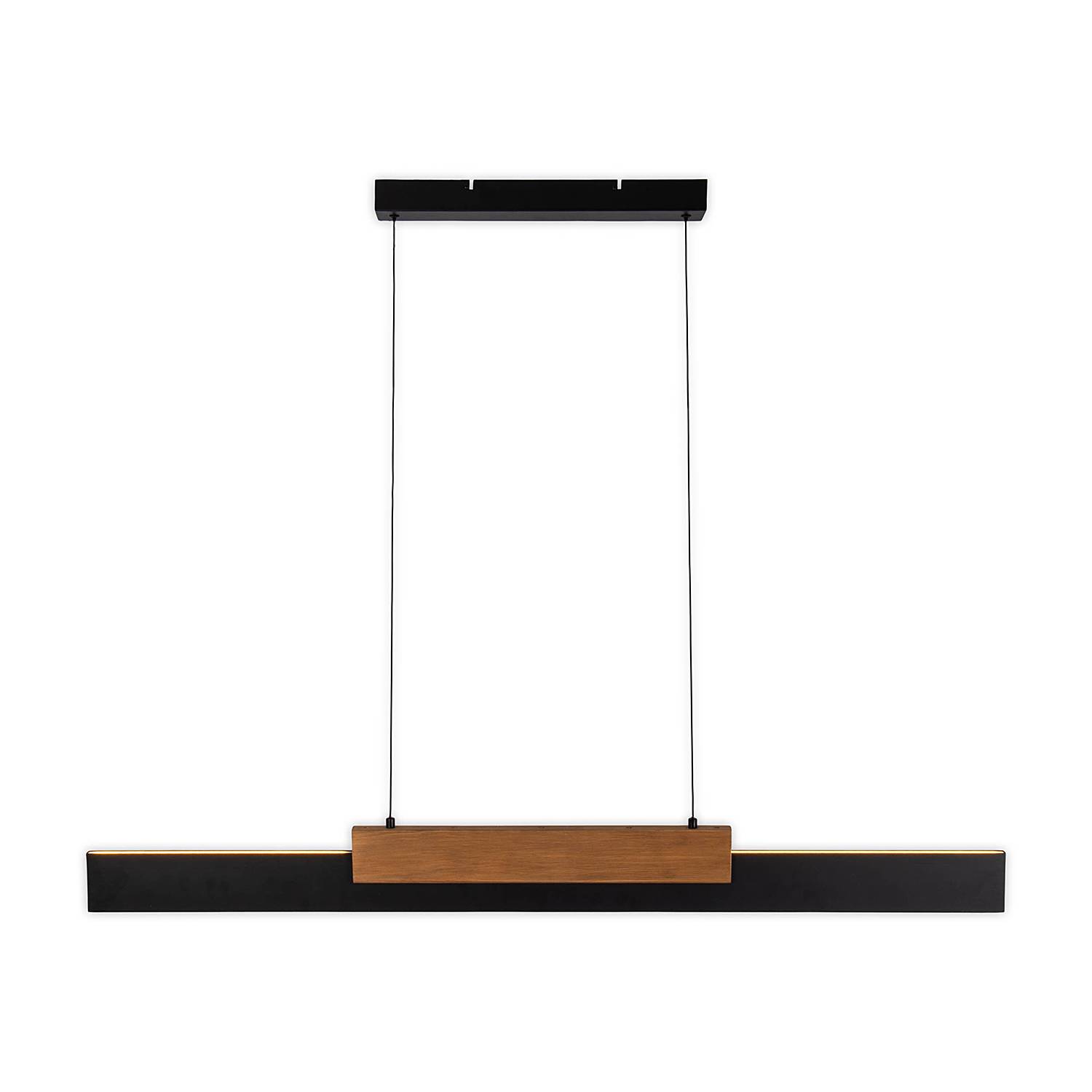 LED-Pendelleuchte Wiebke Metall Eiche Massiv