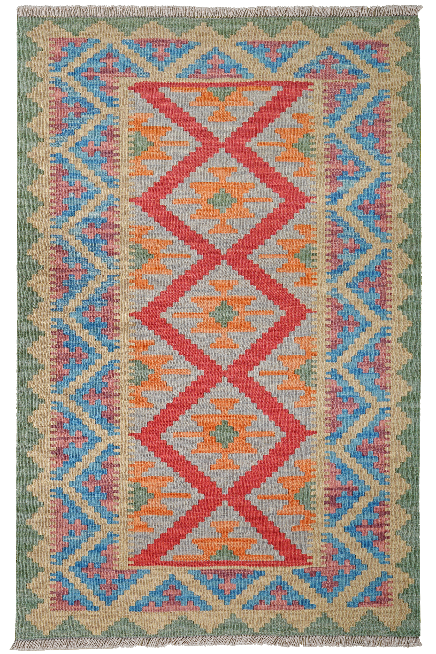 Kelim Gashgai Wool Multicolored