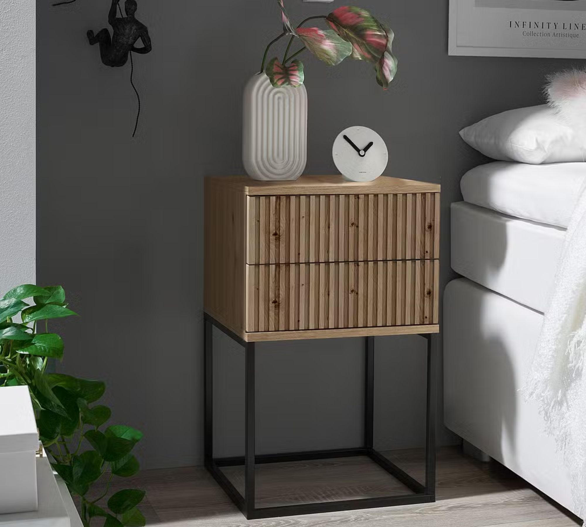 Motts Nachtkommode Motts Eiche Artisan Dekor