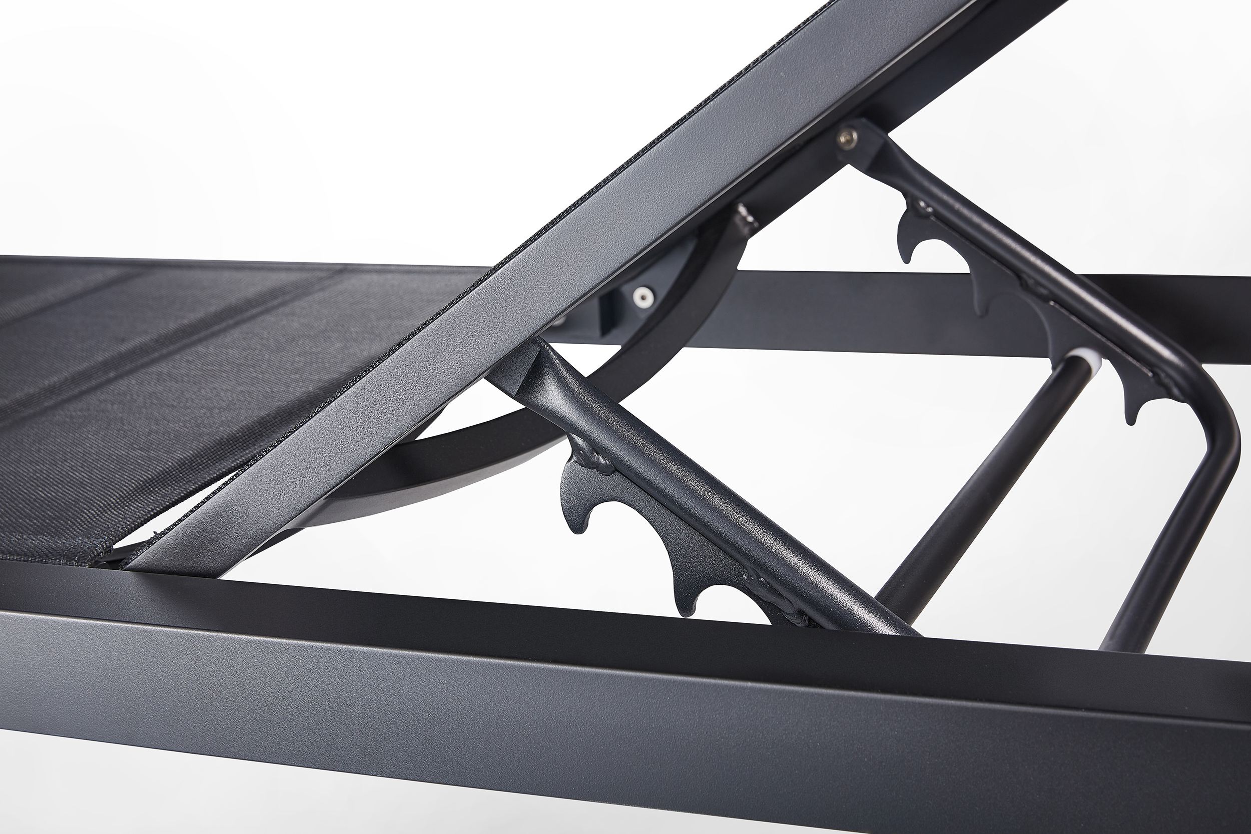 Emoti recliner metal textile anthracite