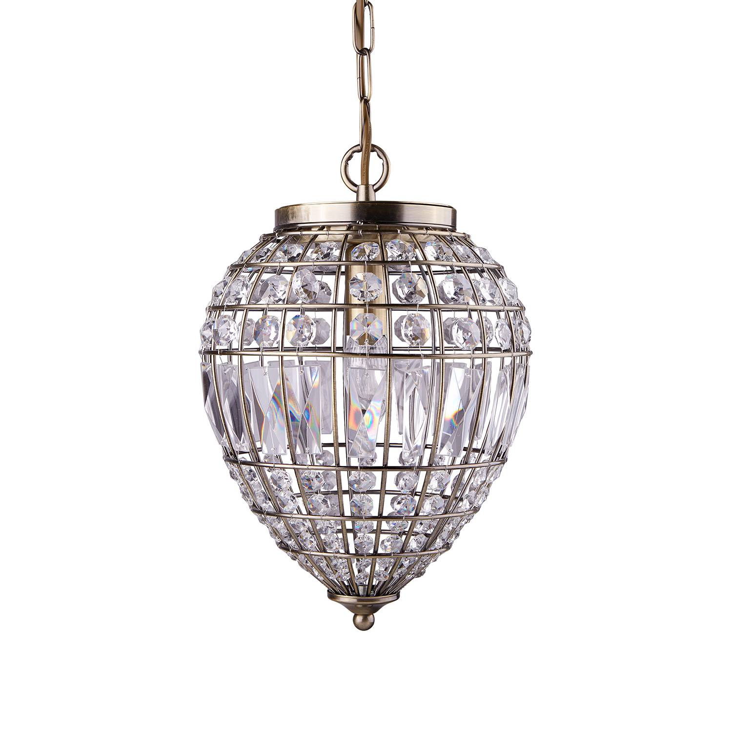 Pendant light Pineapple II Clear glass Steel