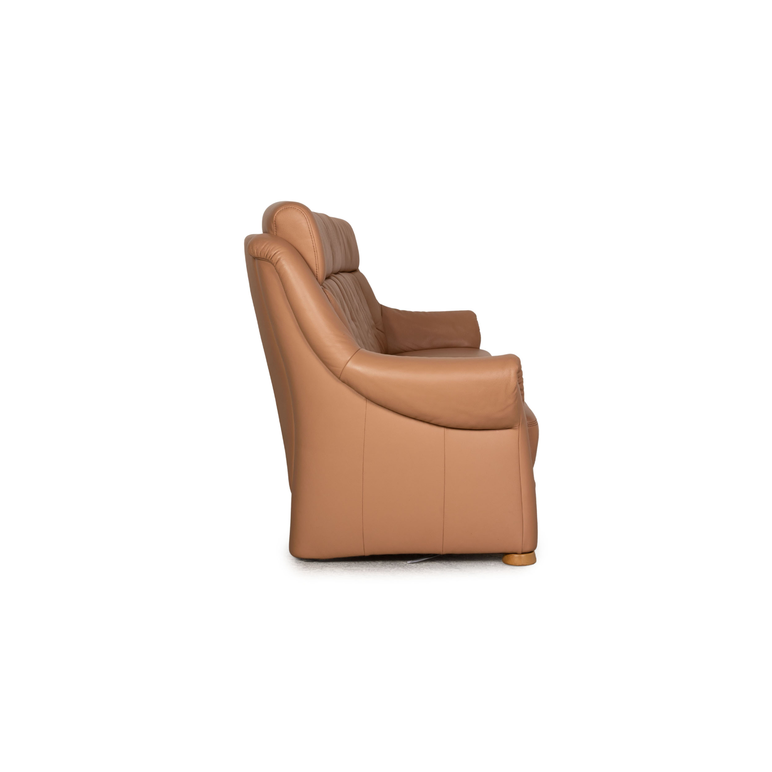 Sofa 4-Sitzer Leder Beige