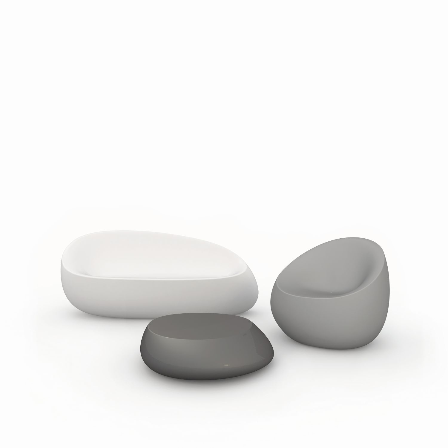 Stone Lounge Sofa Rot Vondom COCOLI