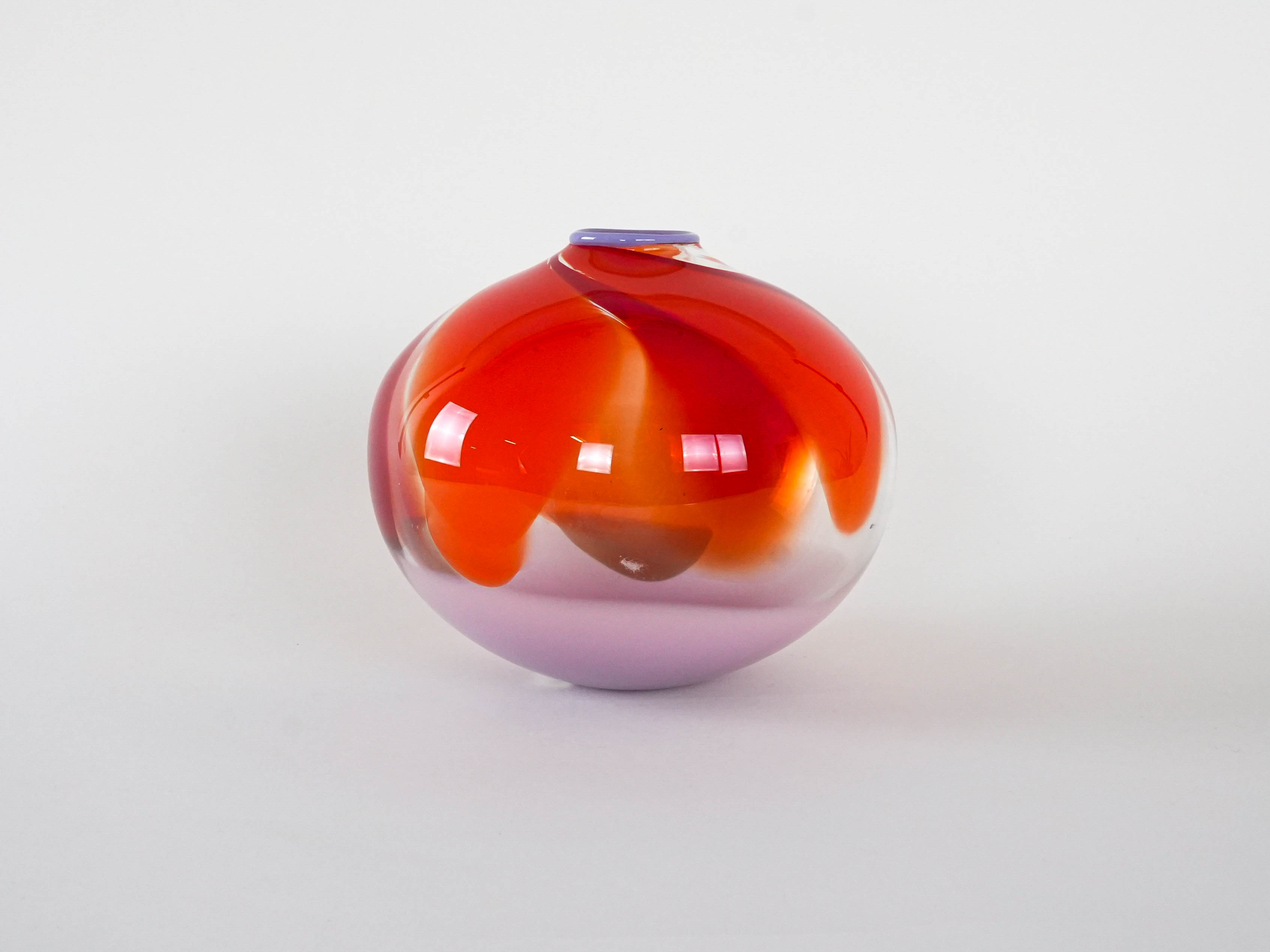 Vase Muranoglas Rot 