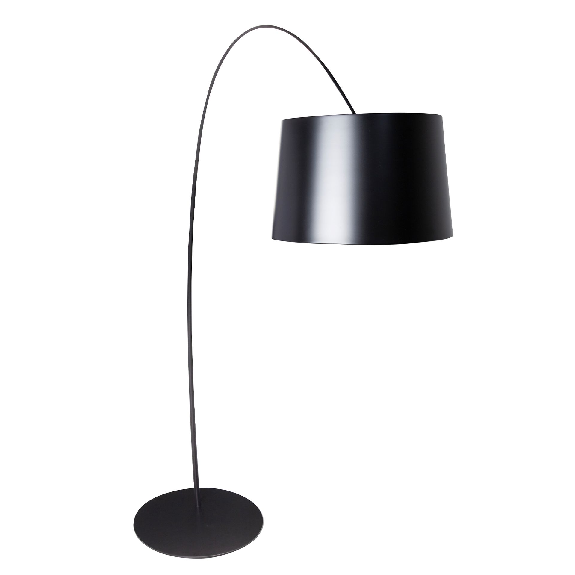 Stehlampe Stahl Schwarz