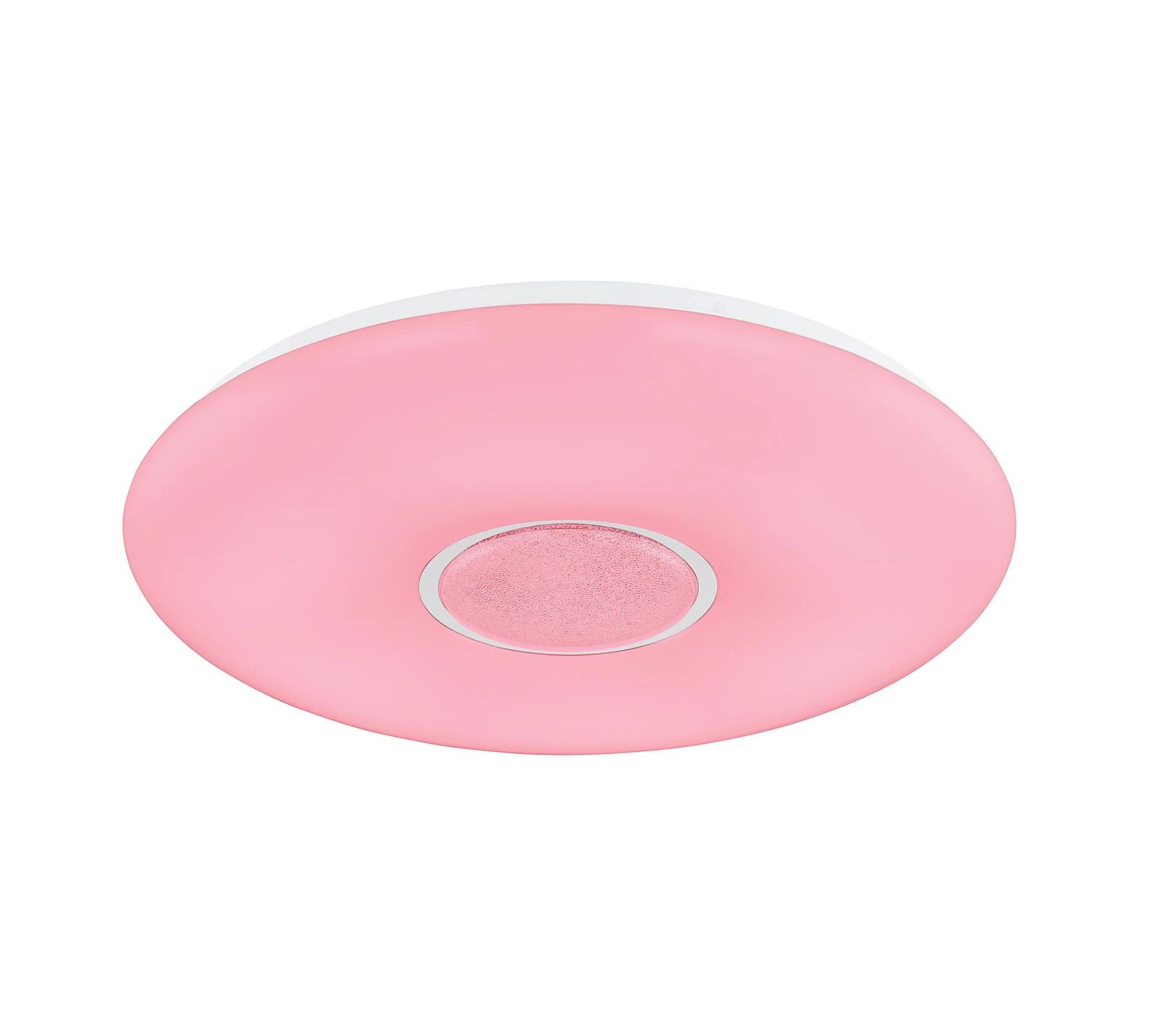 LED Deckenleuchte 1-flammig Glas Metall Weiß