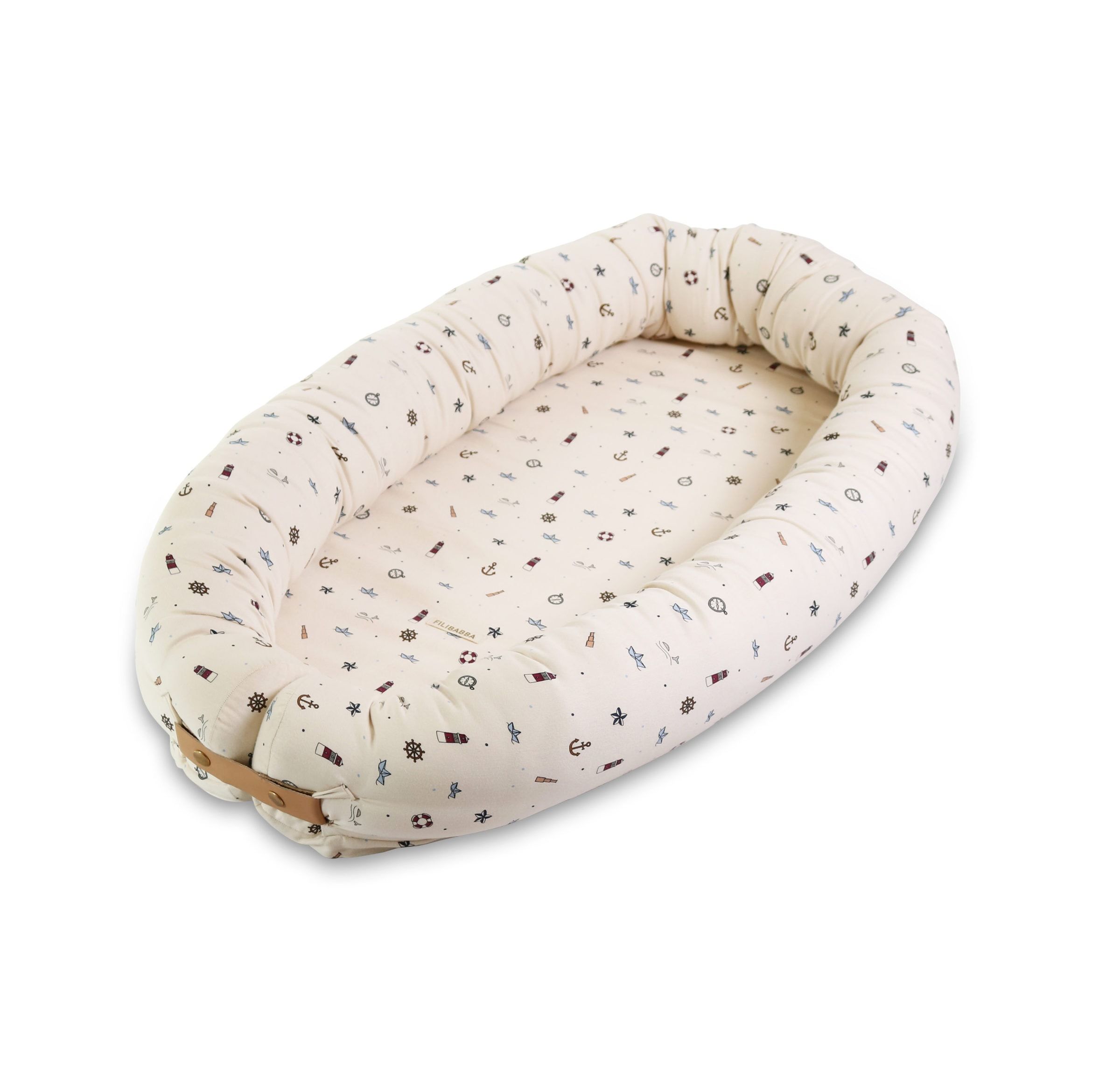 Little Sailor Babynest Bio-Baumwolle Beige