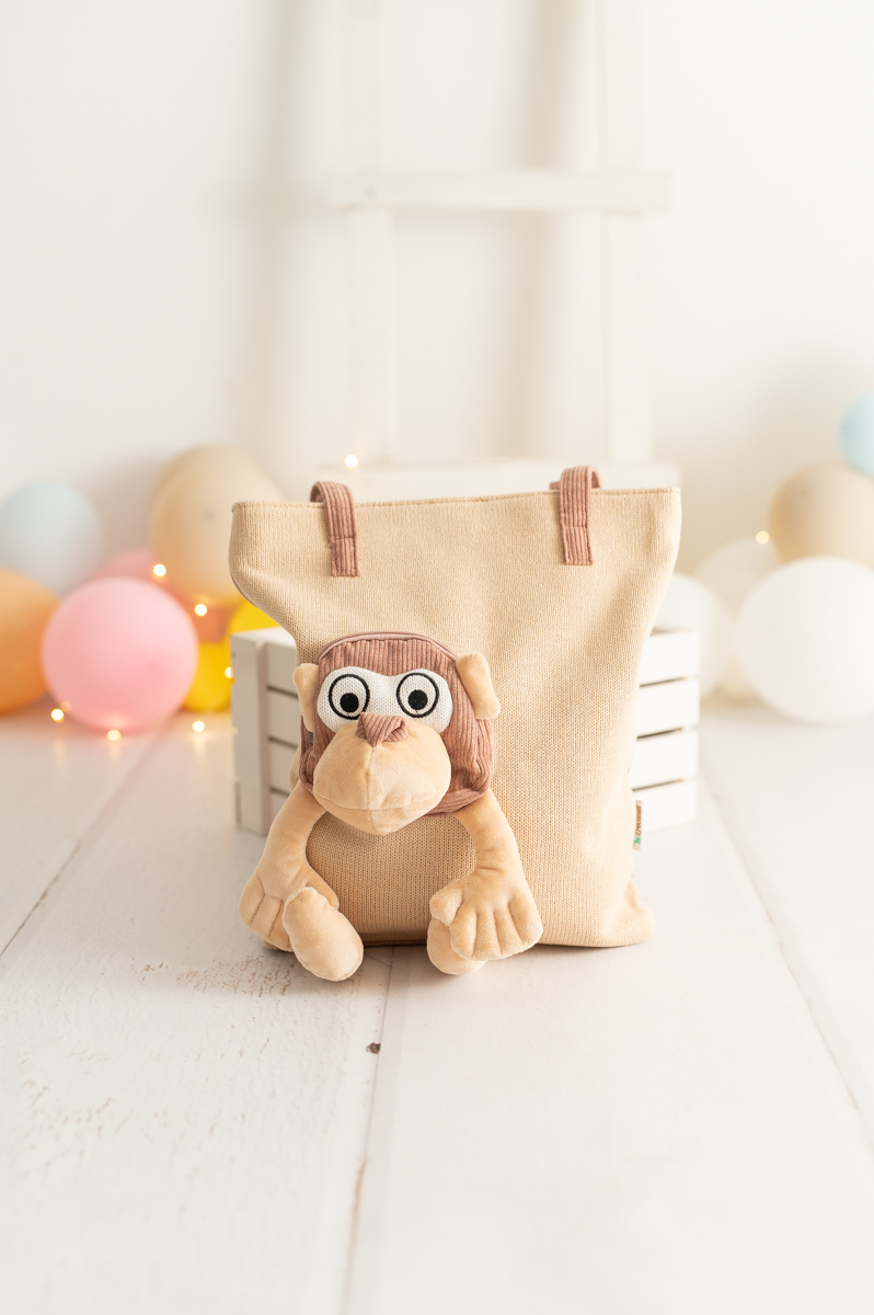 Monkey Bag Cotton Beige