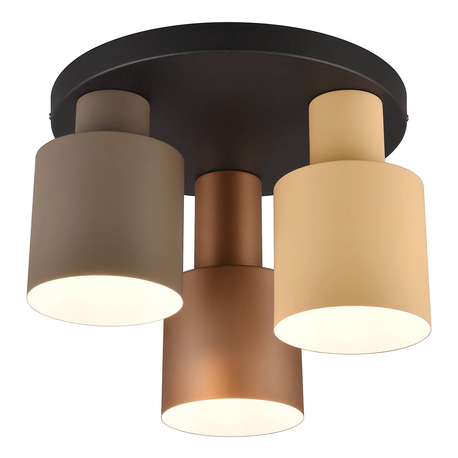 Ceiling lamp iron 3-flame