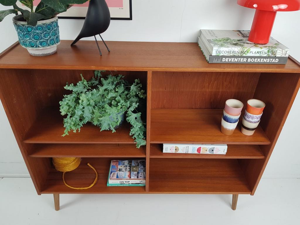 Vintage Bücherregal Holz Braun