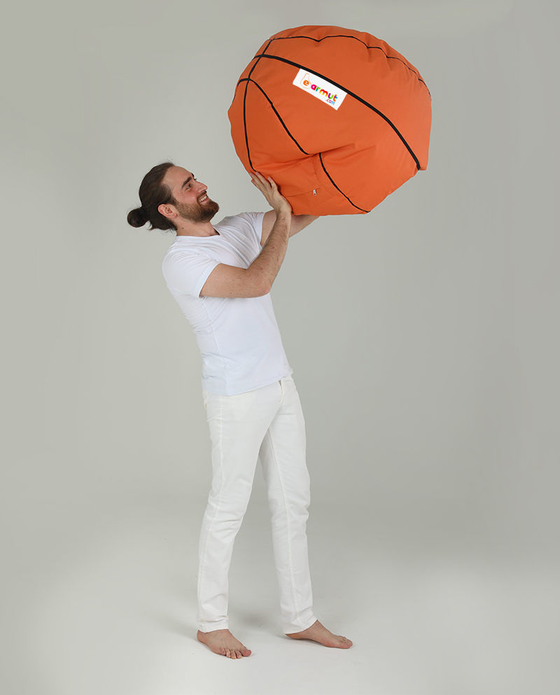 Basketball Kids Garten Sitzsack Orange