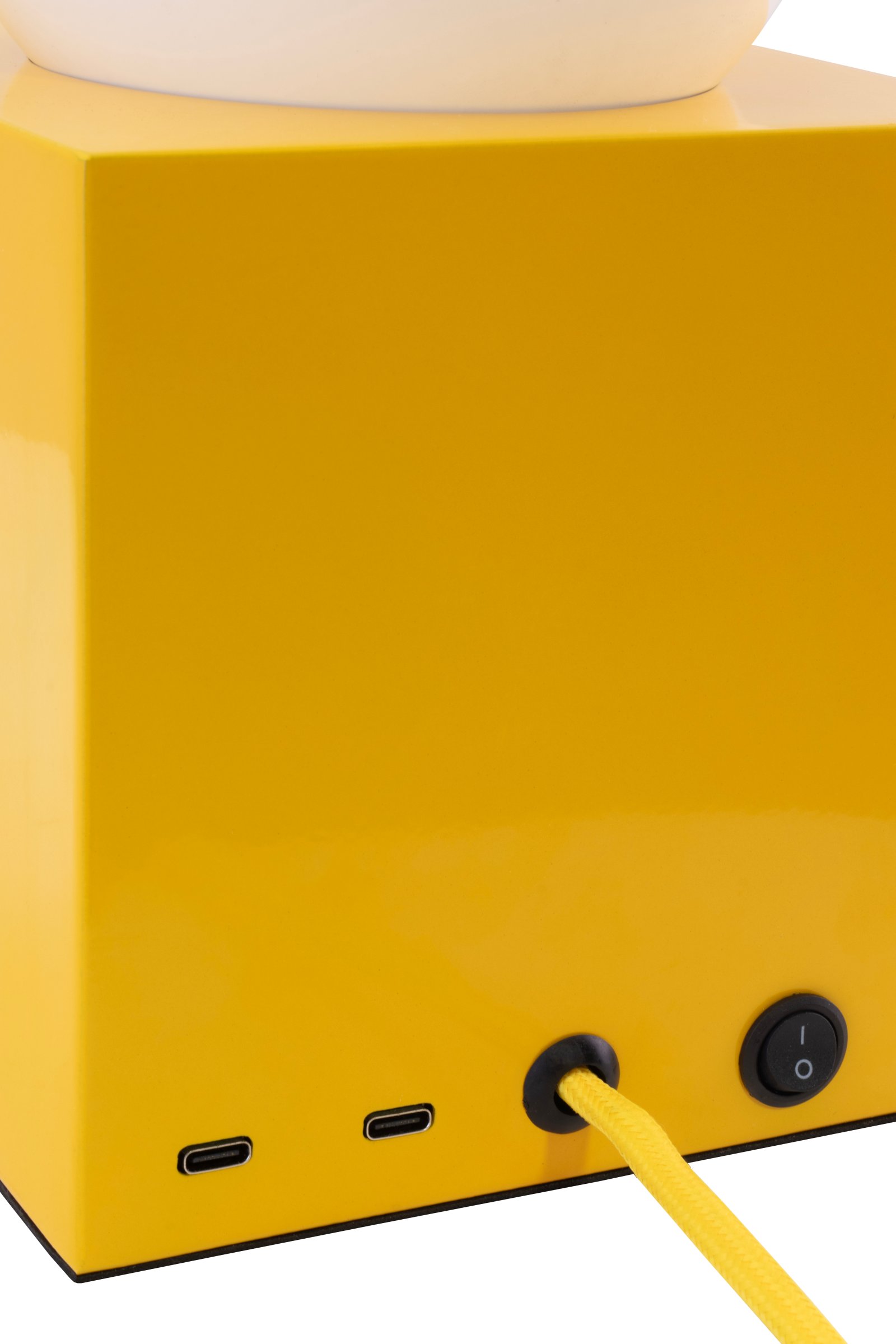 Bob 14 Tischleuchte Gelb mit USB-C Ladestation