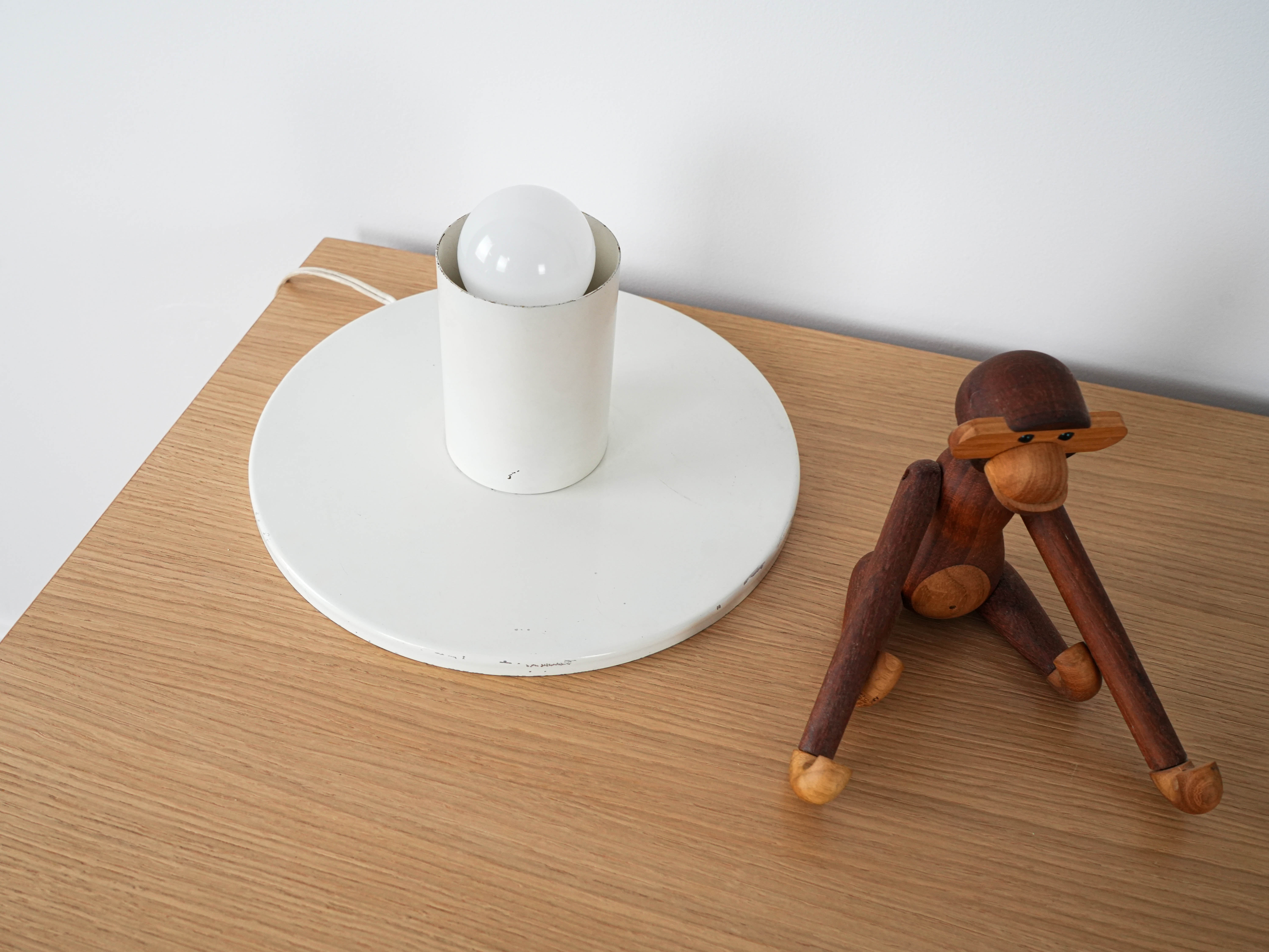 Table lamp Glass Metal 1970s