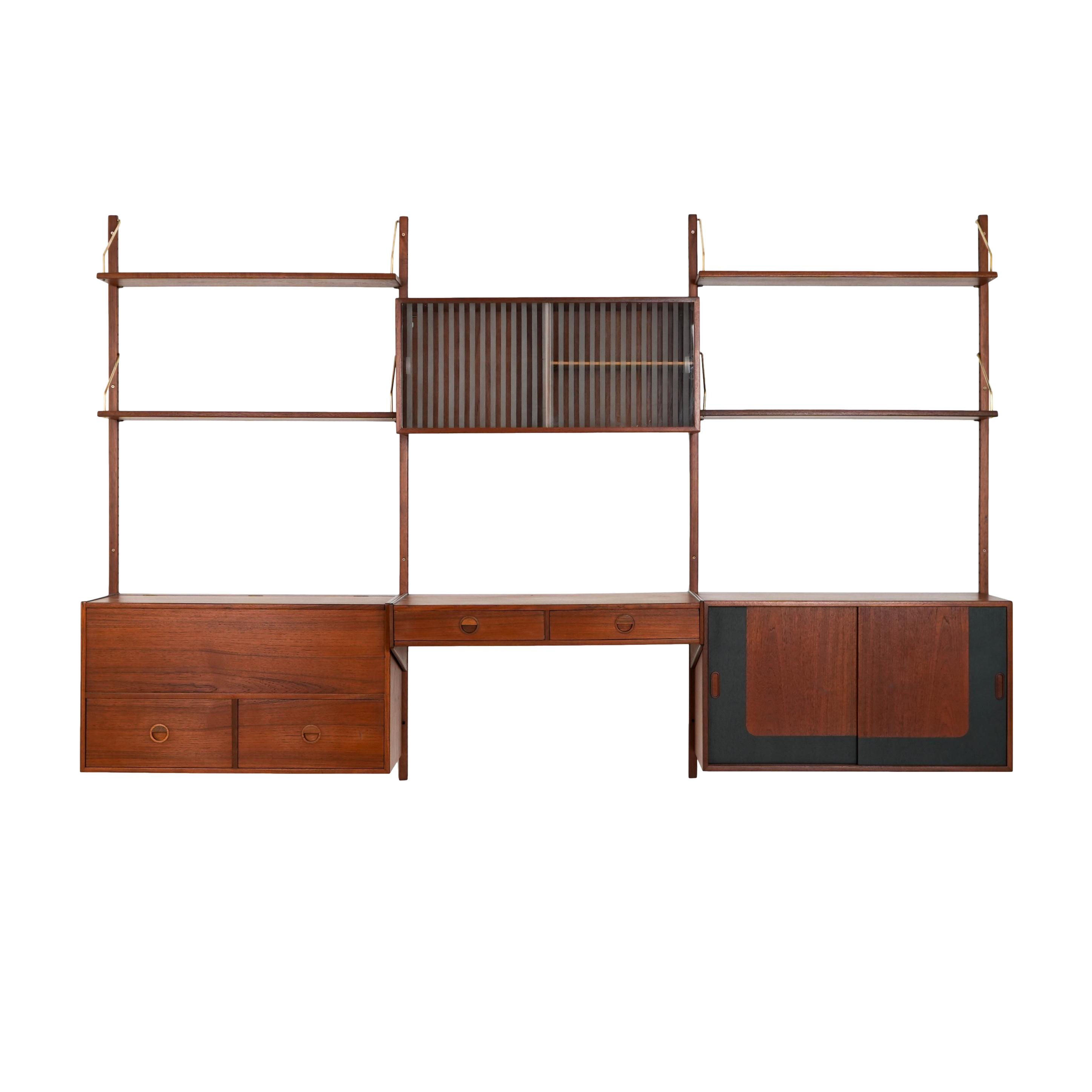 Modulares Teak-Regalsystem 60er Jahre Hansen & Guldborg