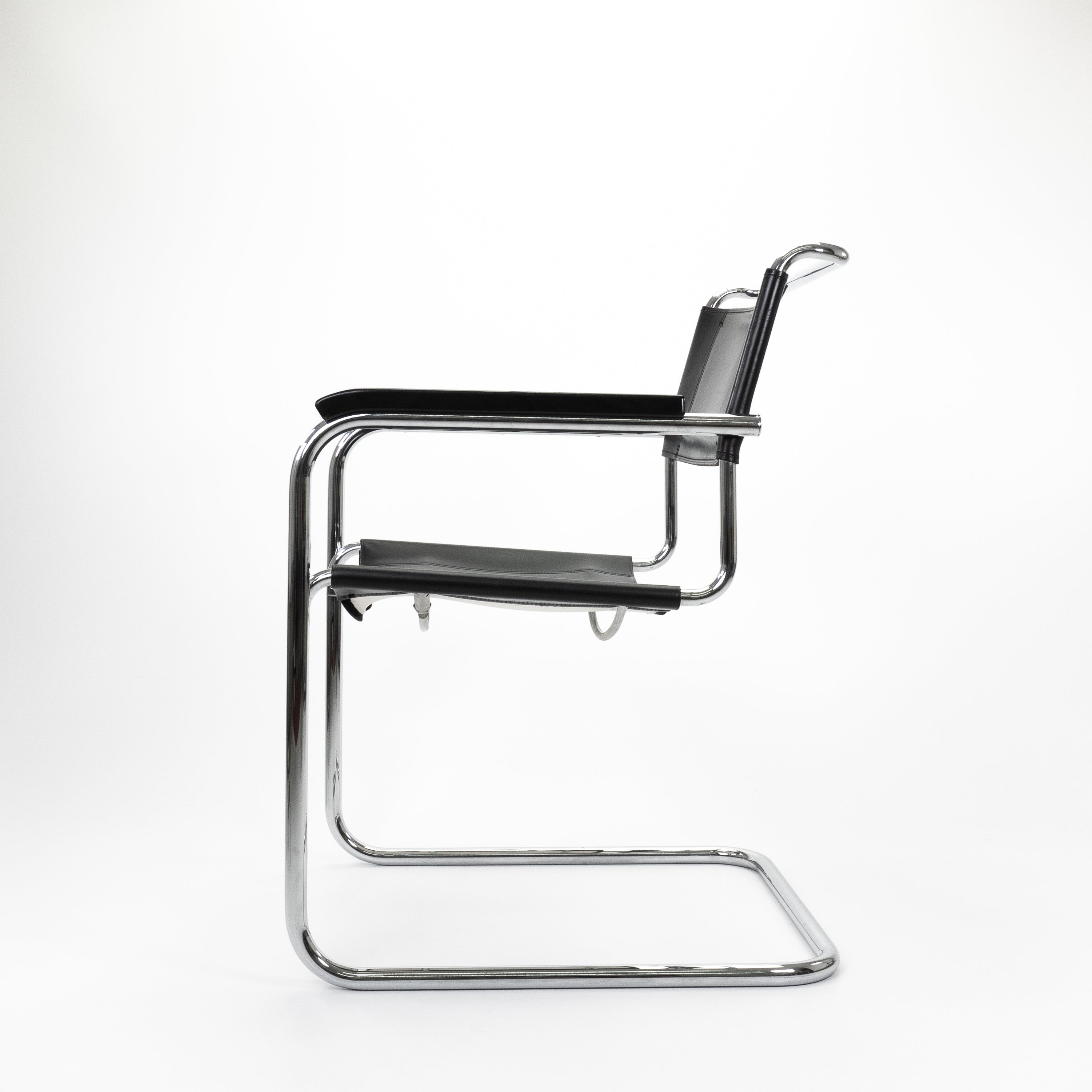 S34 Armchairs Chrome Black