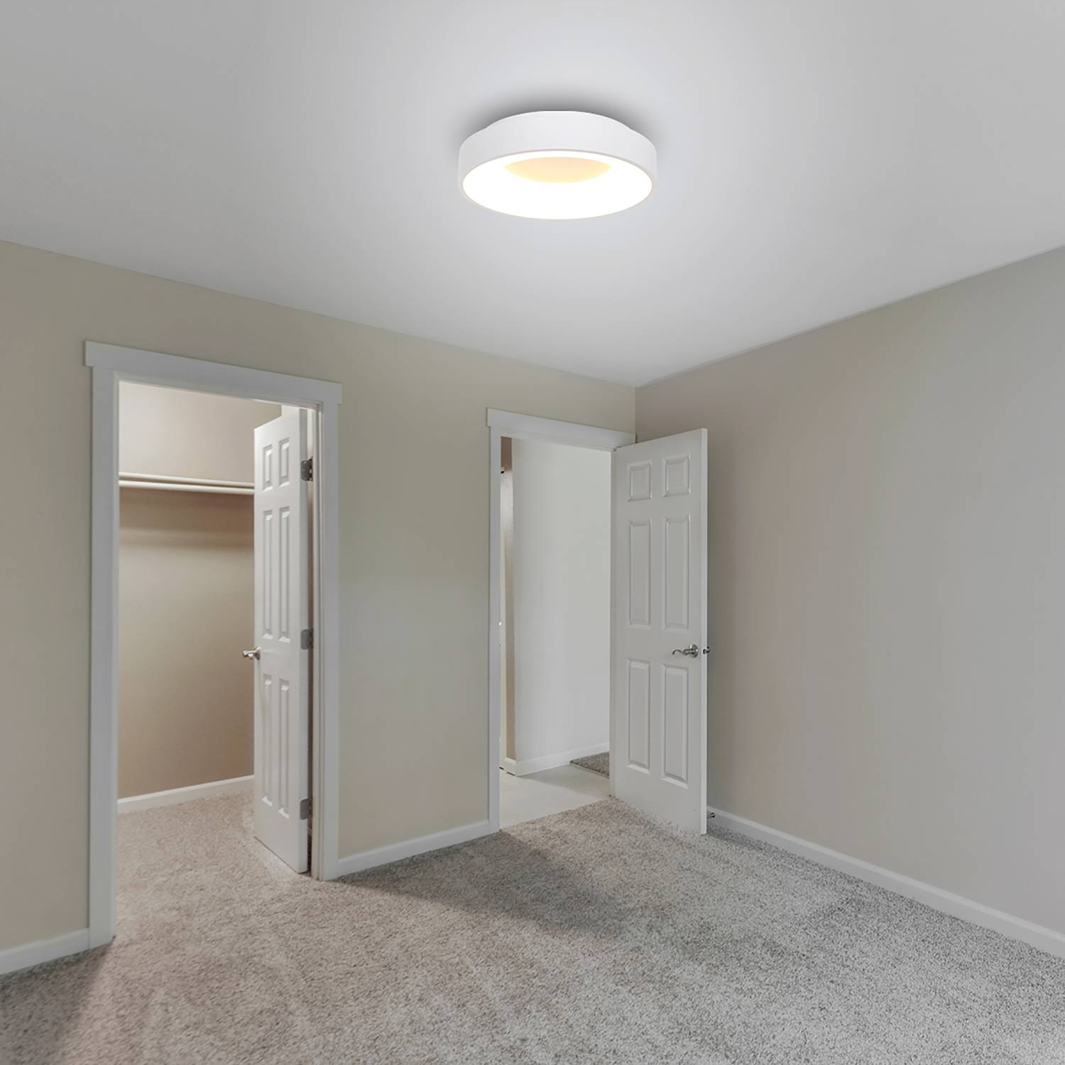 LED-Deckenleuchte Surgy I Acrylglas Eisen