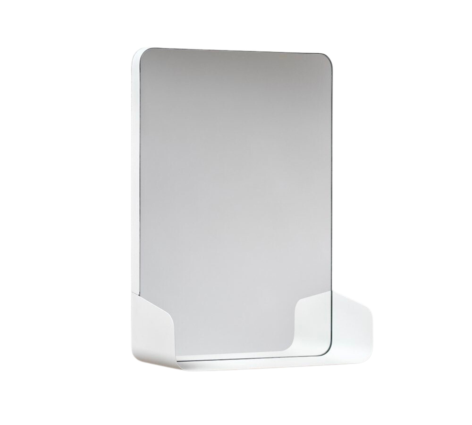 Shelf Magnetischer Spiegel mit Ablage Metall Weiß