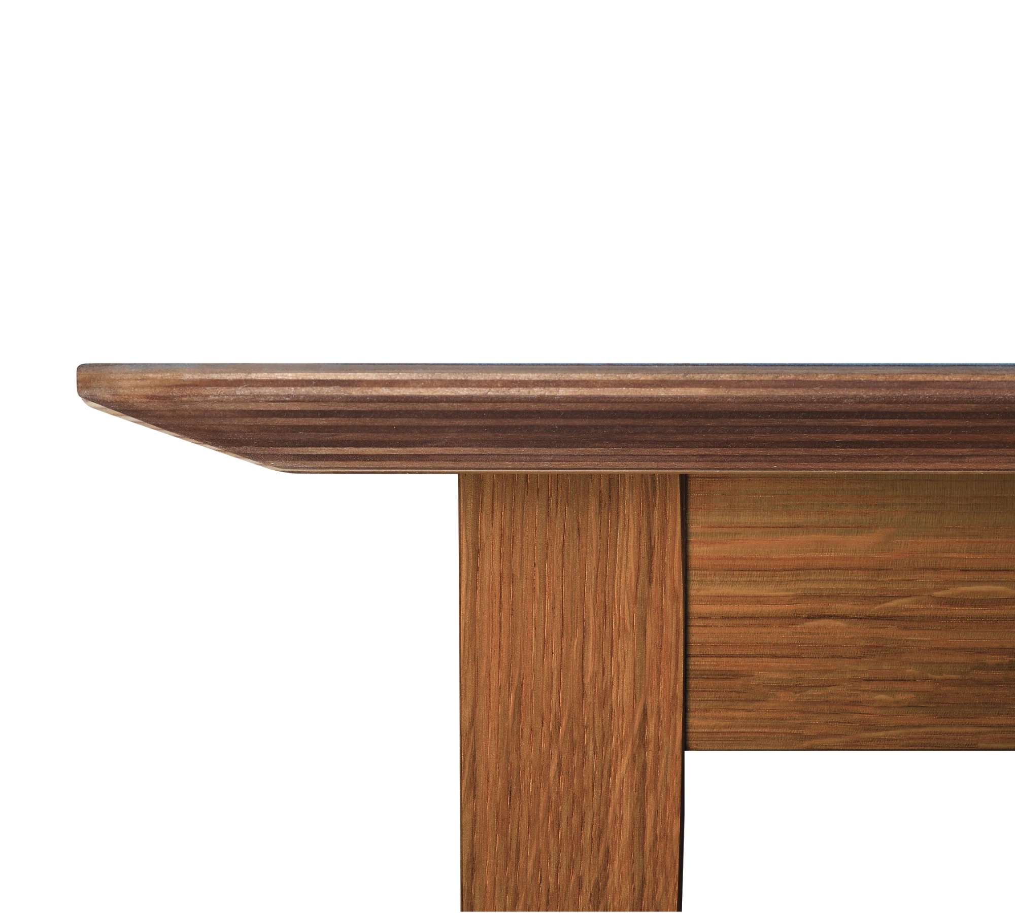 Beluga Table Solid Wood Brown