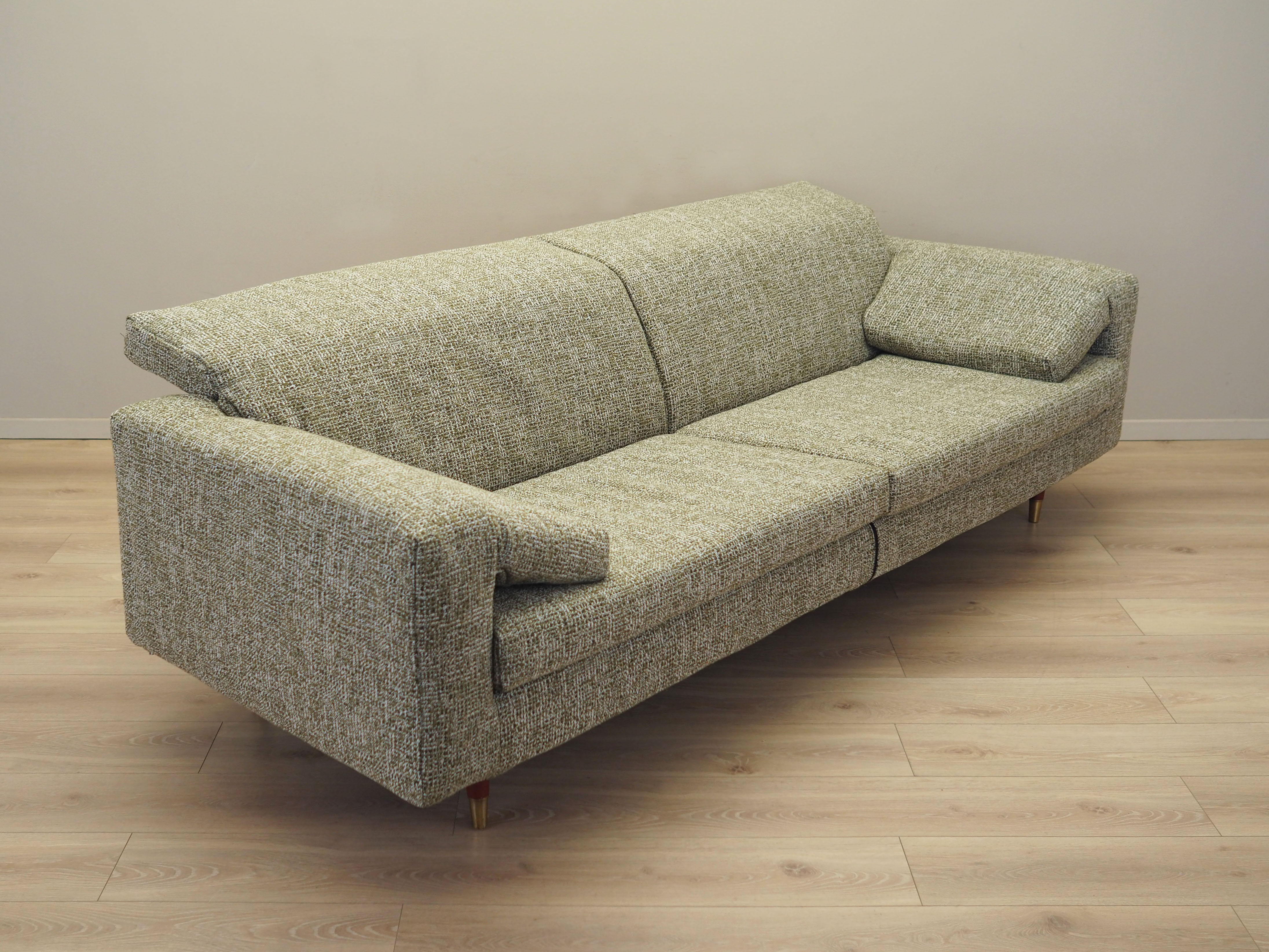 3-Sitzer Sofa Grün 1970er Jahre