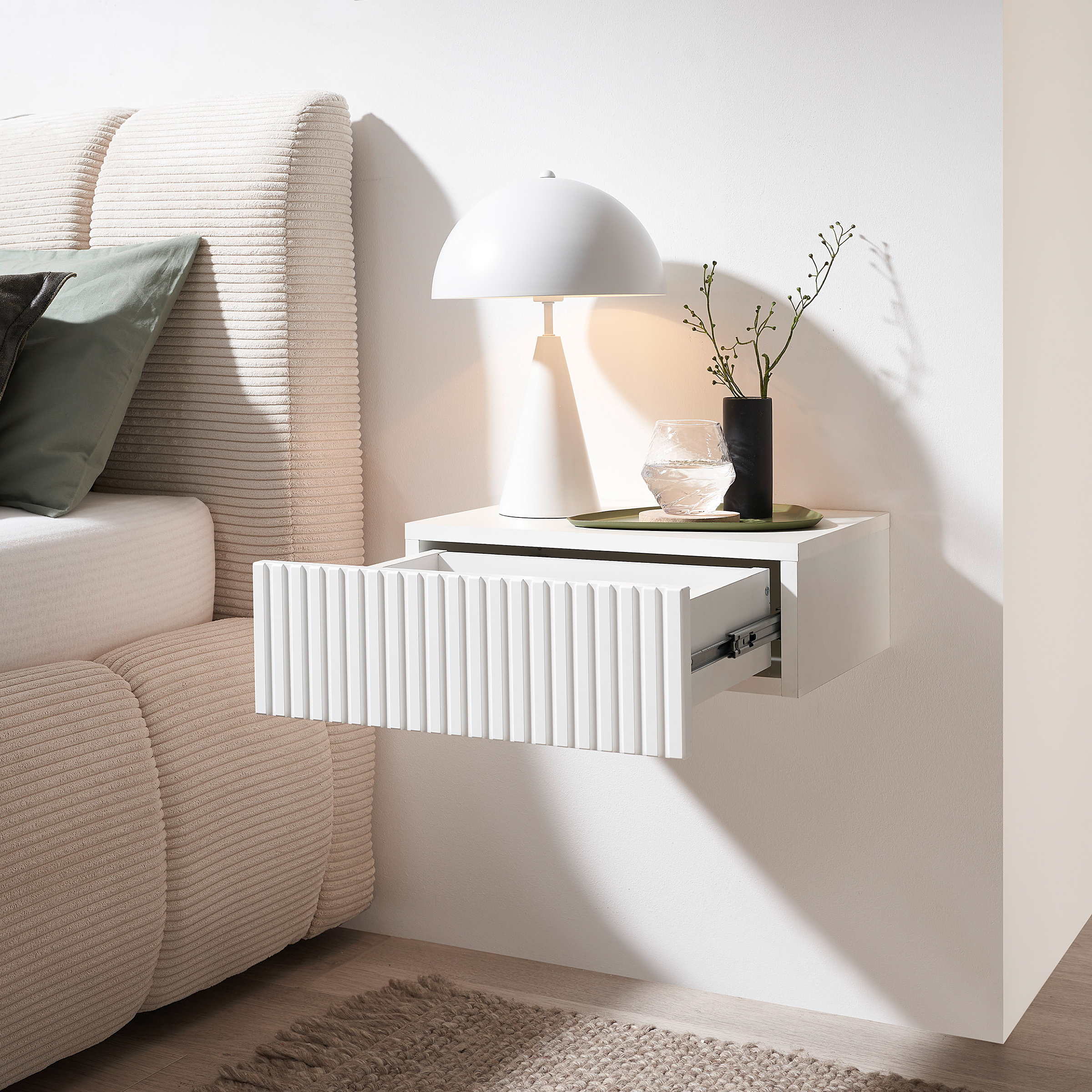 Narella Hänge-Nachtkommode Weiß