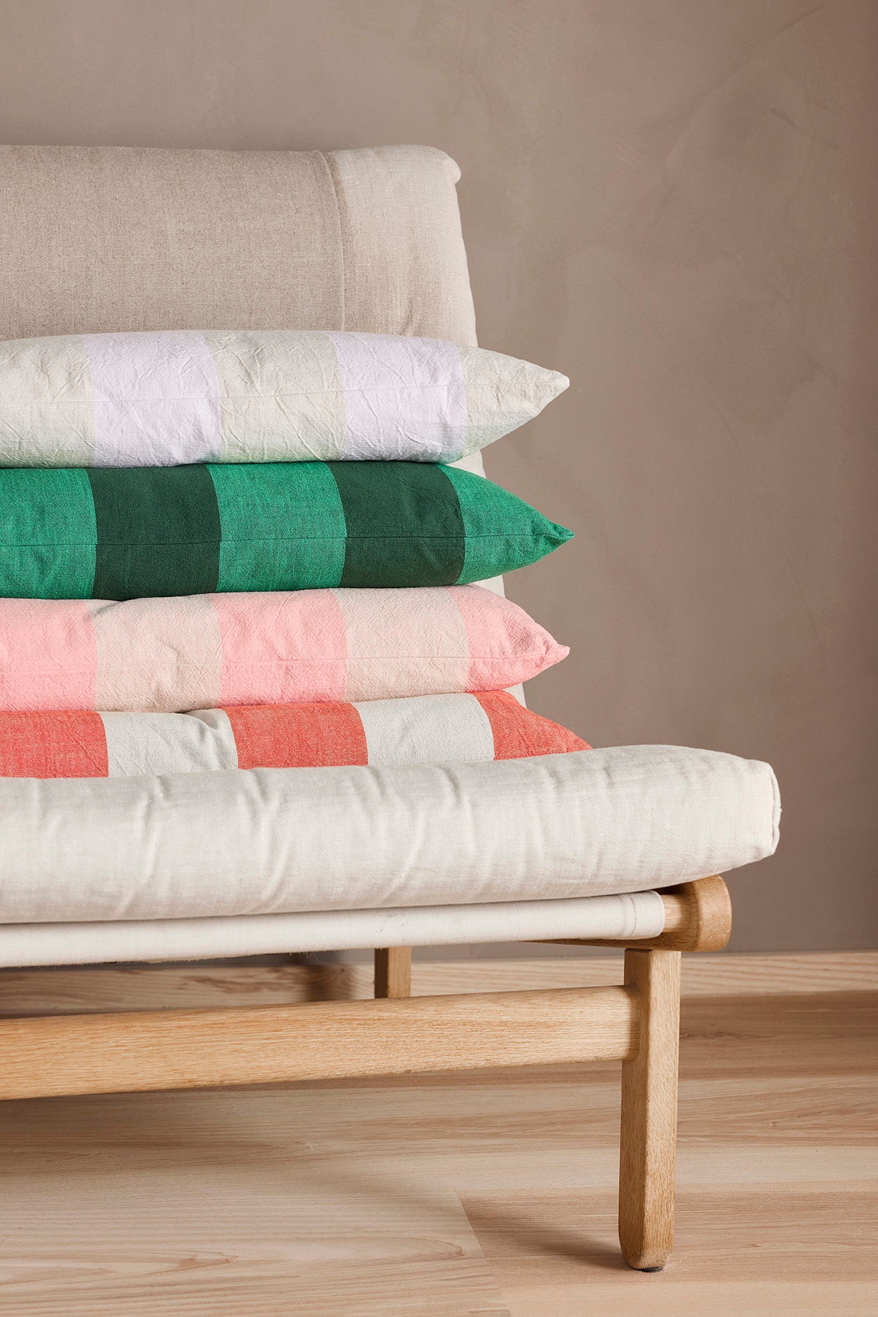 Kara Cushion Cover Organic Cotton Sienna