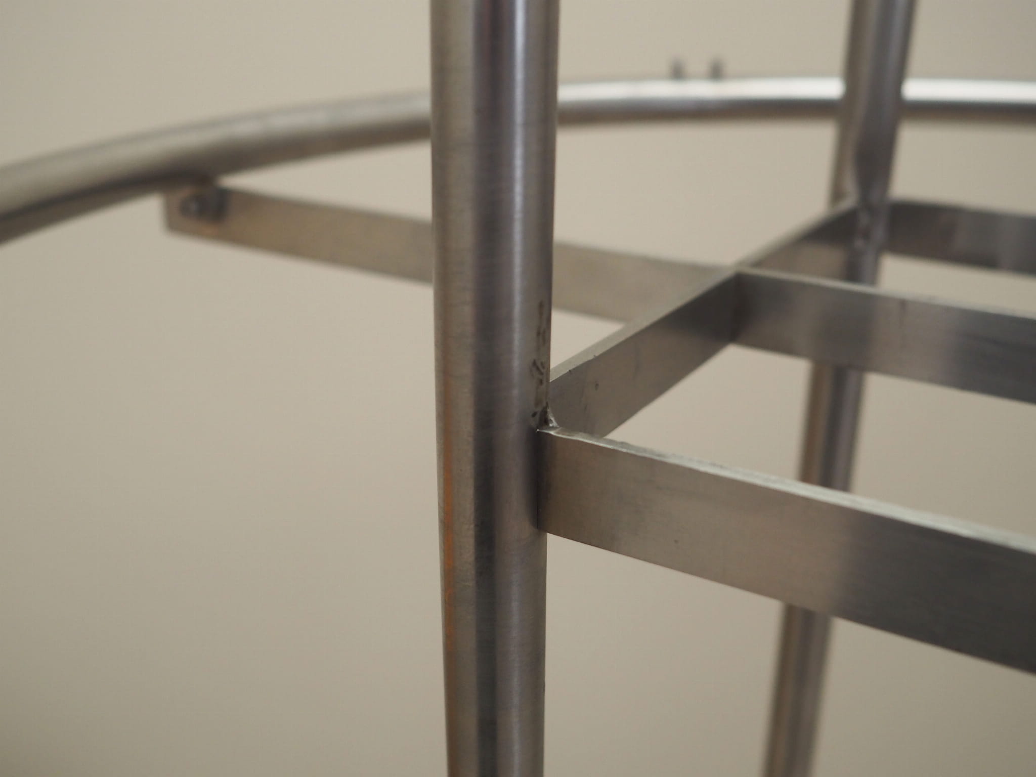 Vintage coat rack metal silver 1990s