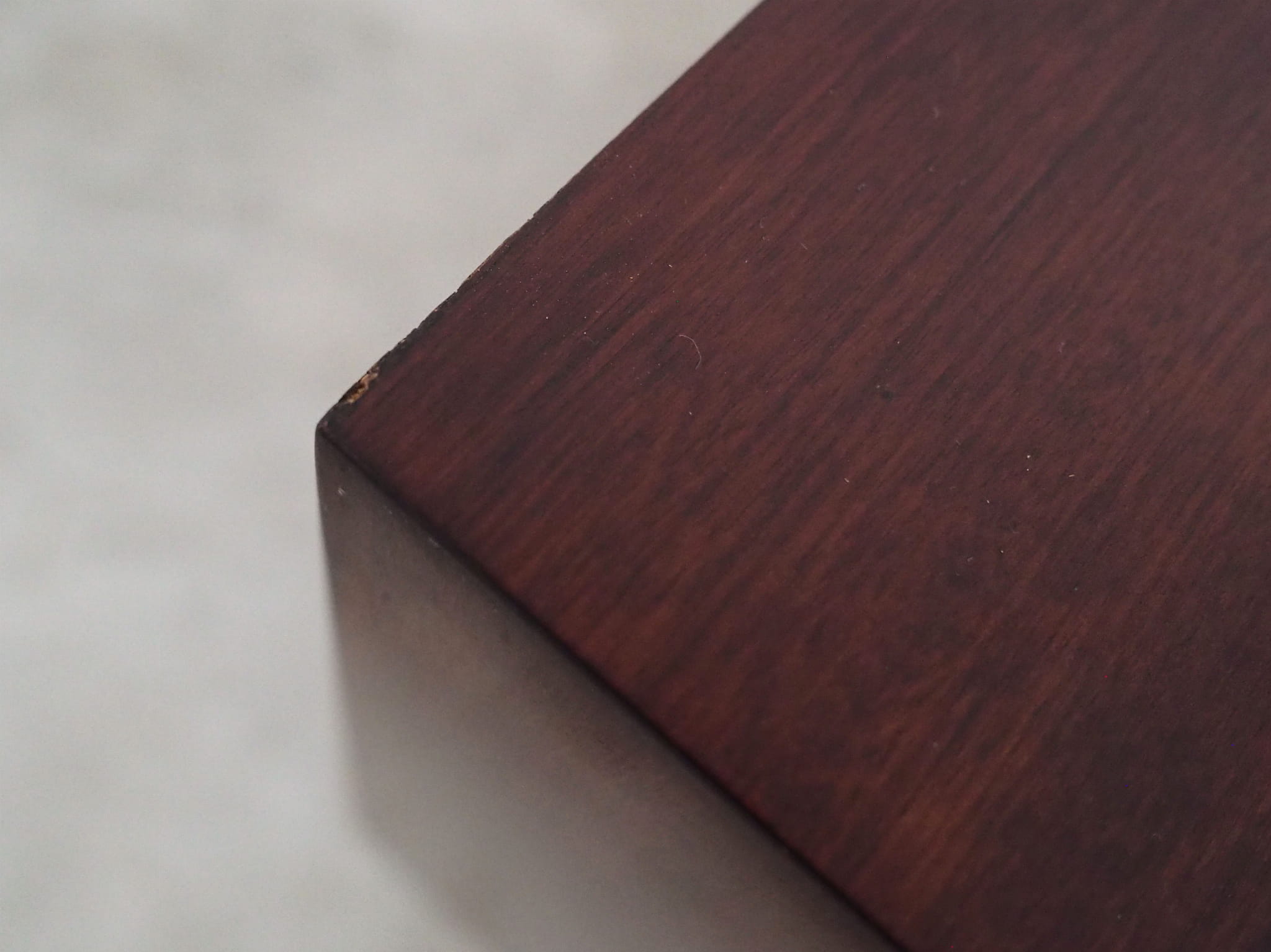 Vintage bookshelf mahogany brown 1970s