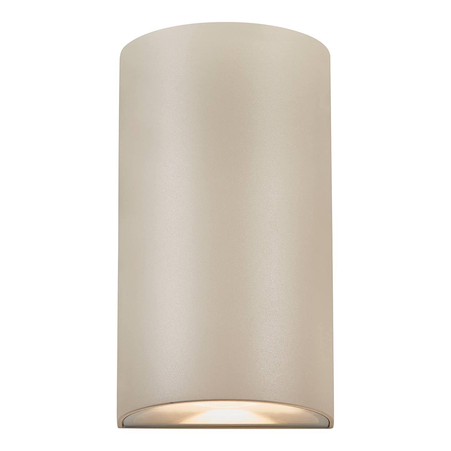 2-Flammig LED-Wandleuchte Rold Glas Stahl Beige